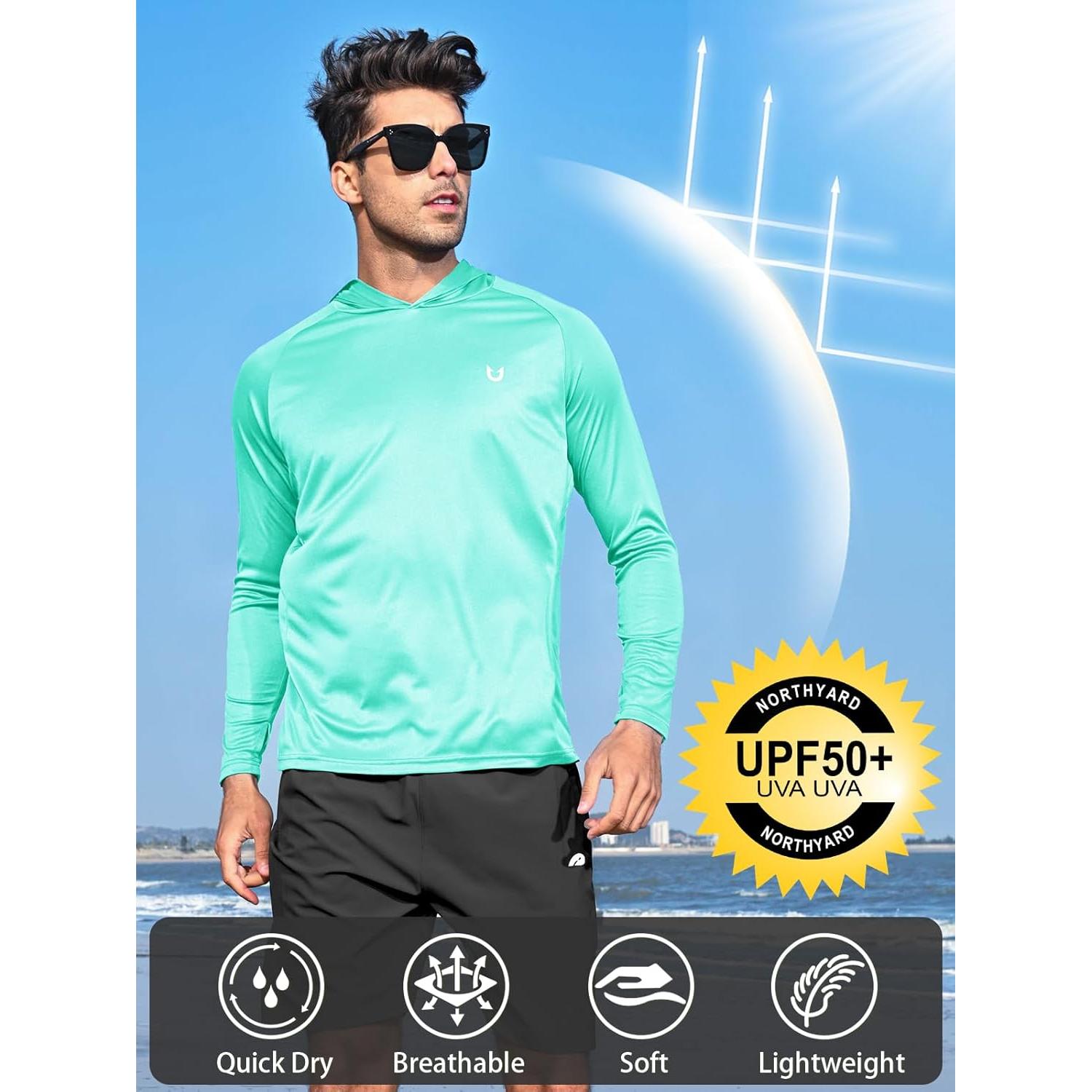 Sudadera con Capucha NORTHYARD UPF 50+ Hombre Azul Lago