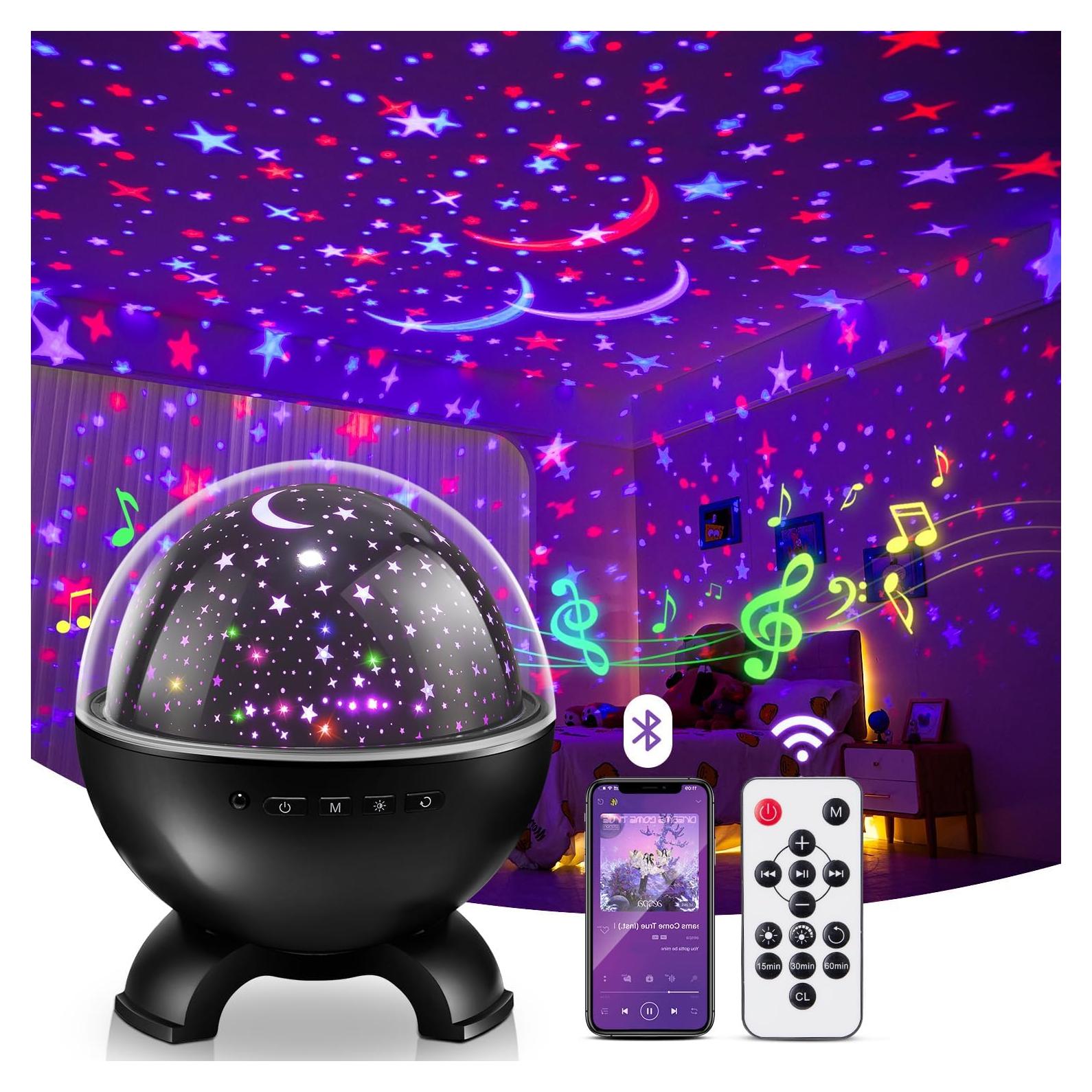 Proyector de Luz Nocturna Estelar One Fire con Bluetooth 15 Colores