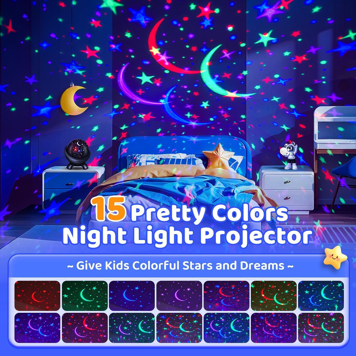 Proyector de Luz Nocturna Estelar One Fire con Bluetooth 15 Colores