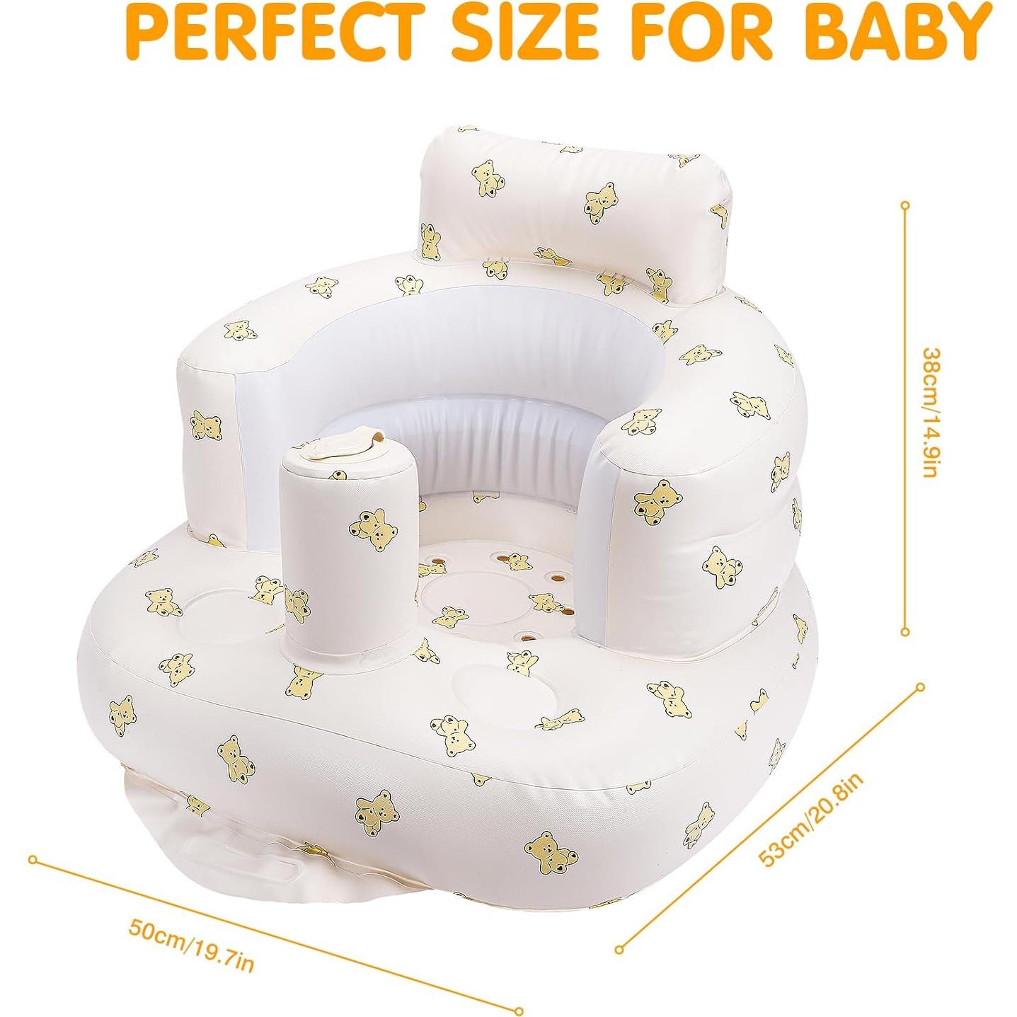 Silla Inflable para Bebé Momsnug con Bomba - Oso