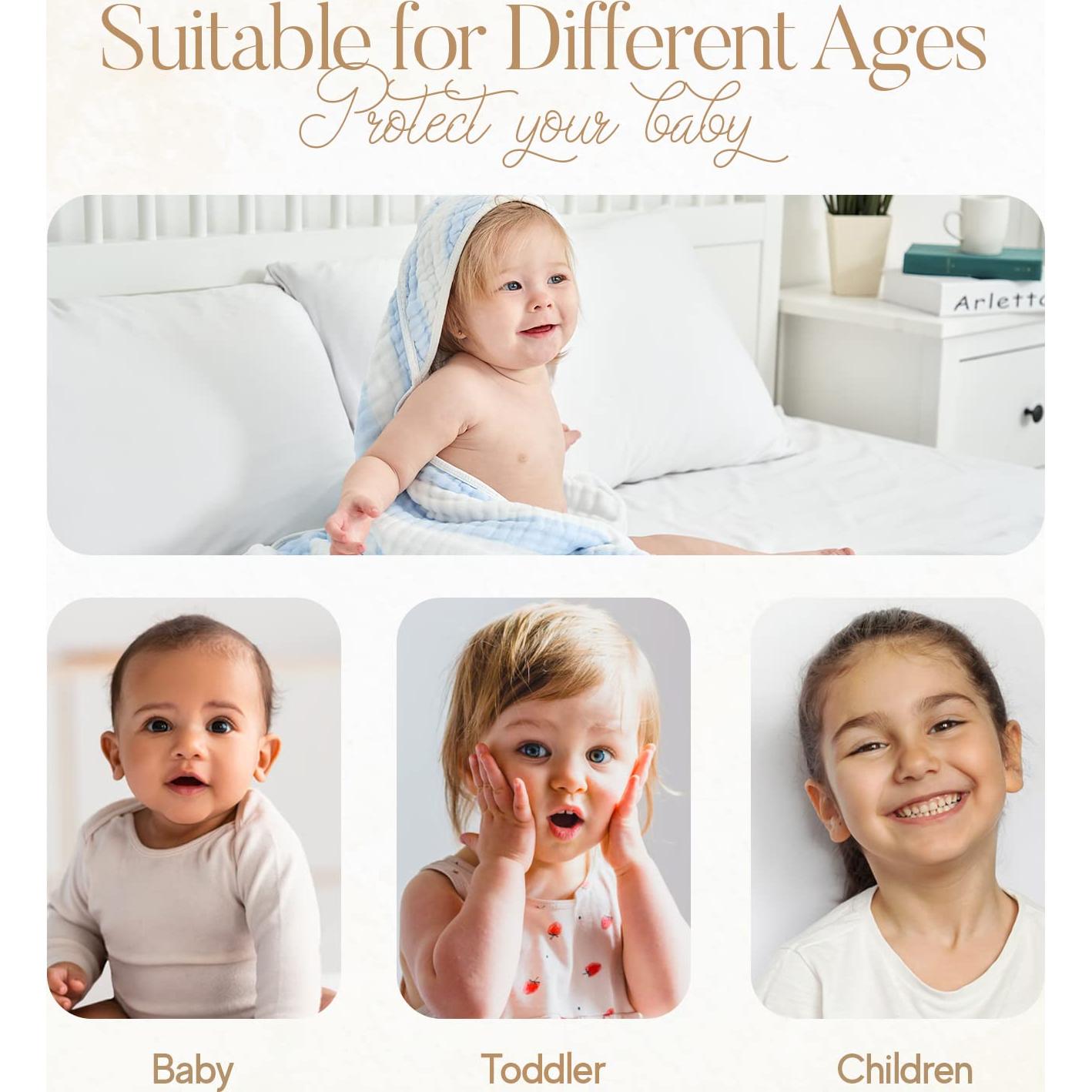 Toalla con Capucha de Muselina HardNok 81x81cm 100% Algodón