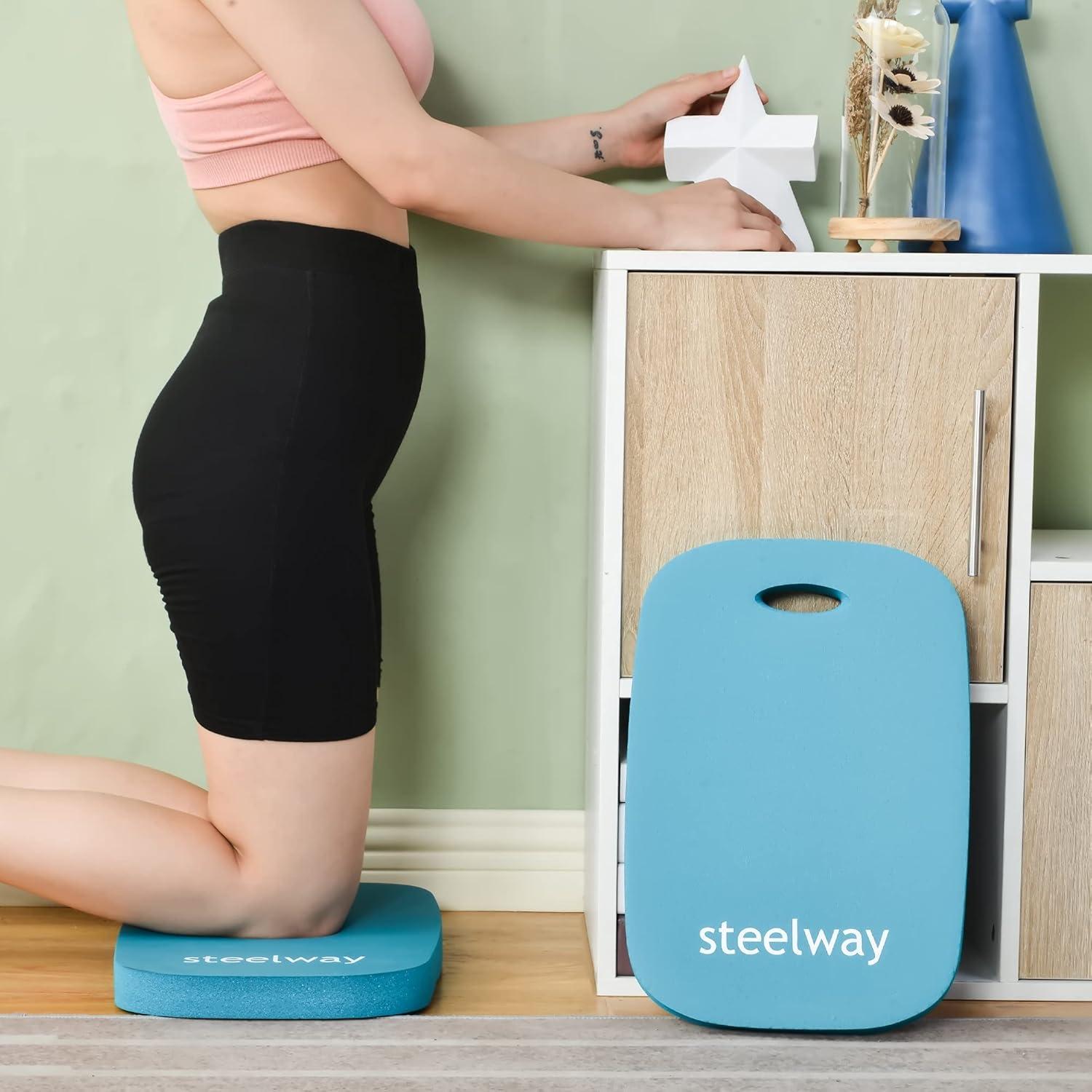 Almohadilla de Rodillas Steelway 39.1x26.4 cm Espuma NBR Azul