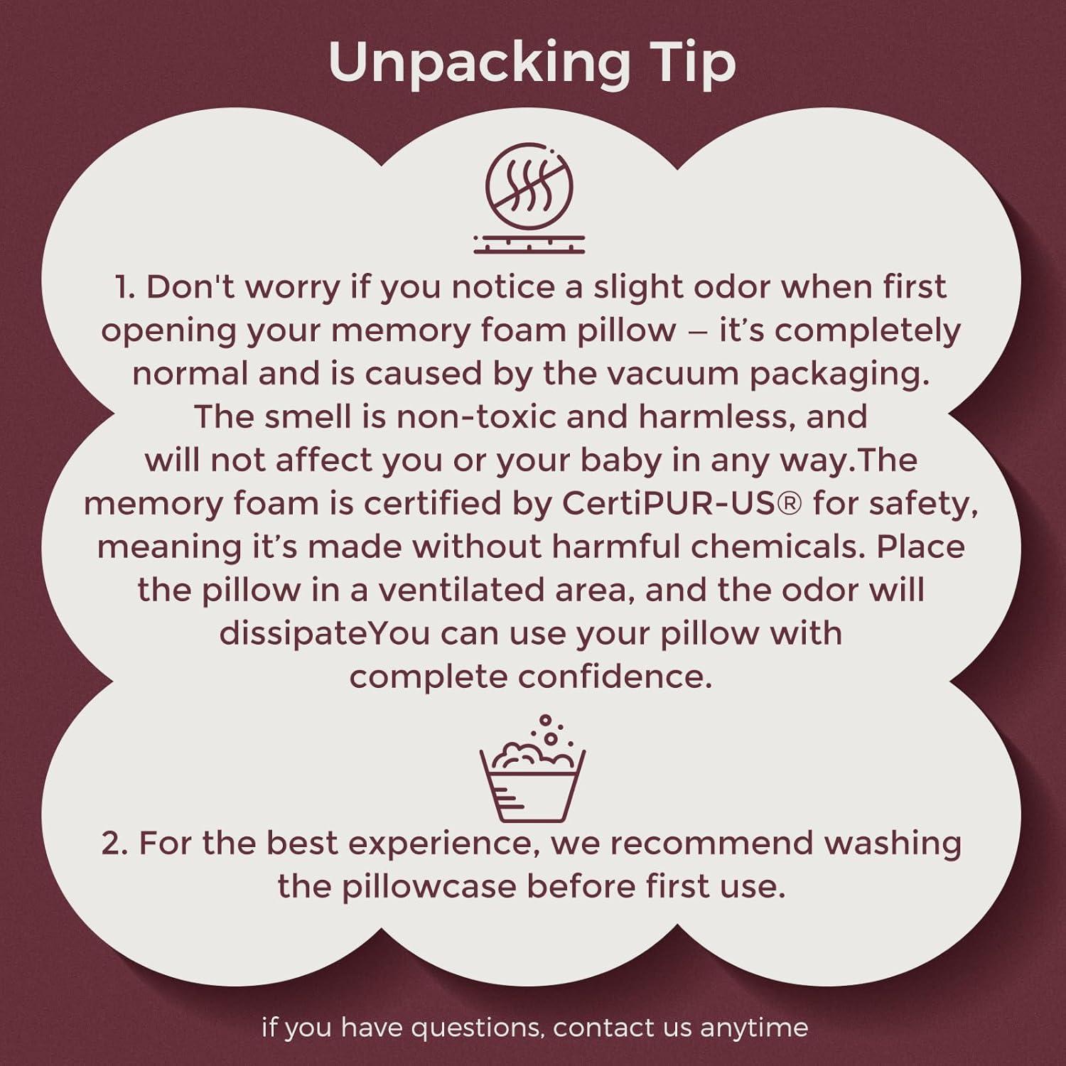 Almohada de Lactancia Momcozy CozyLite - Espuma de Memoria Ergonómica