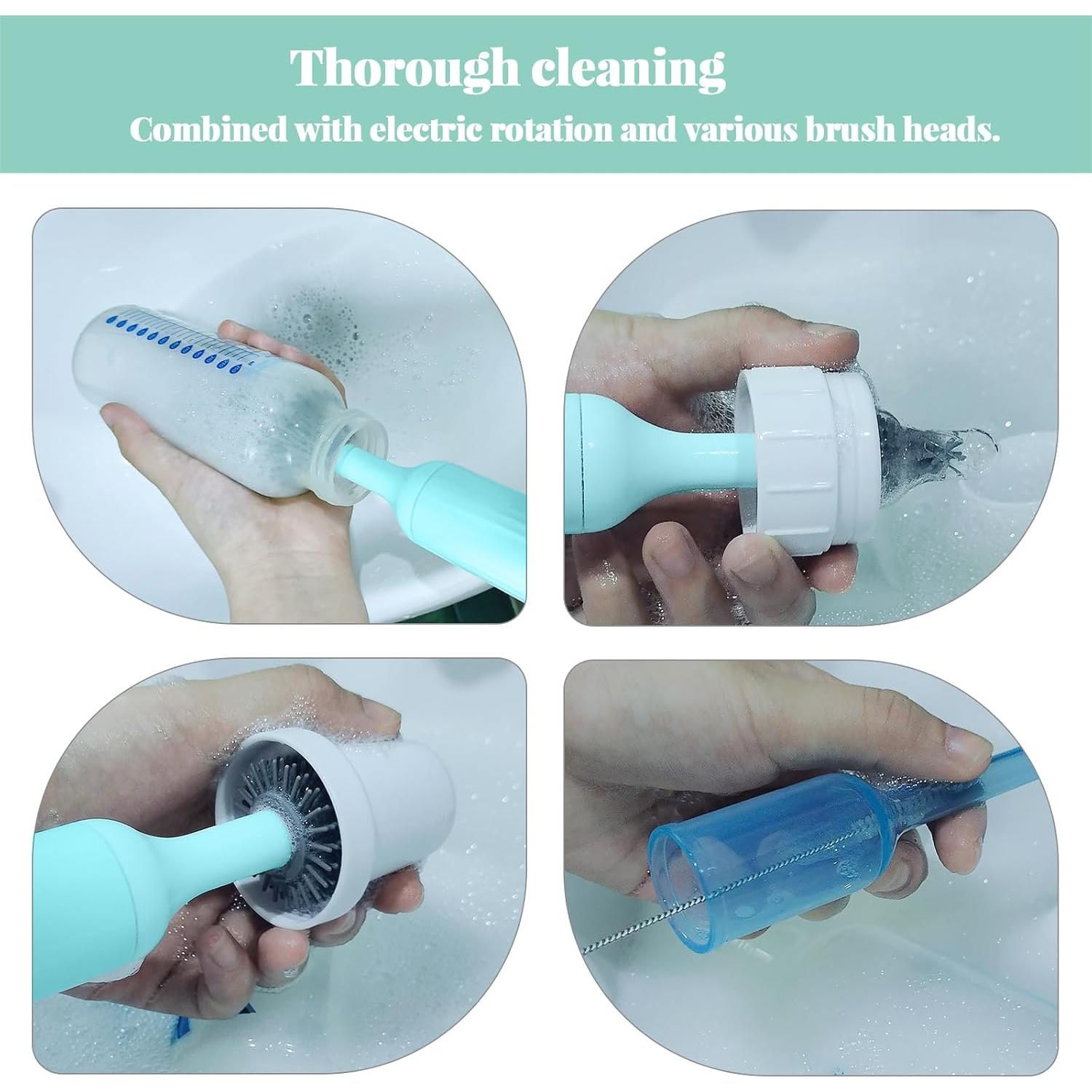 Cepillo eléctrico de limpieza Augensterm con 3 cepillos de silicona