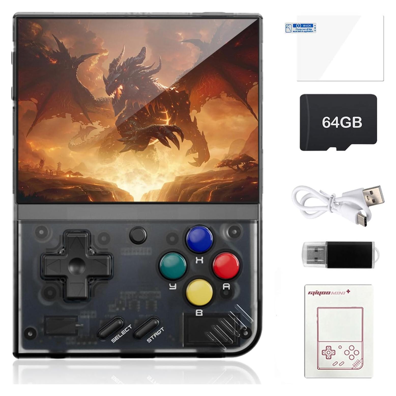 Consola de Juegos Retro Miyoo Mini Plus 64GB Pantalla IPS 3.5"