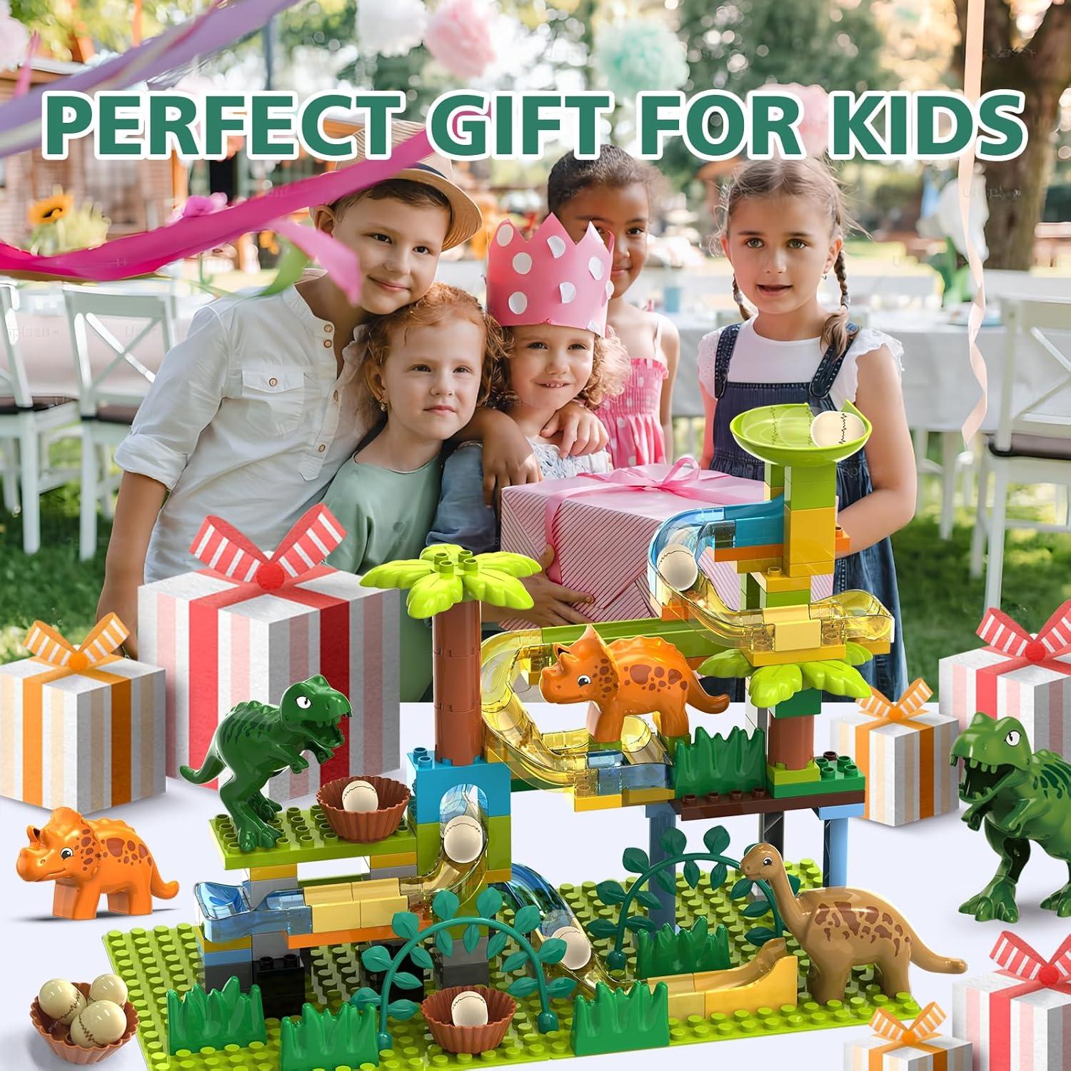 Carrera de Canicas de Dinosaurios YY LANDTOYS 125 Piezas