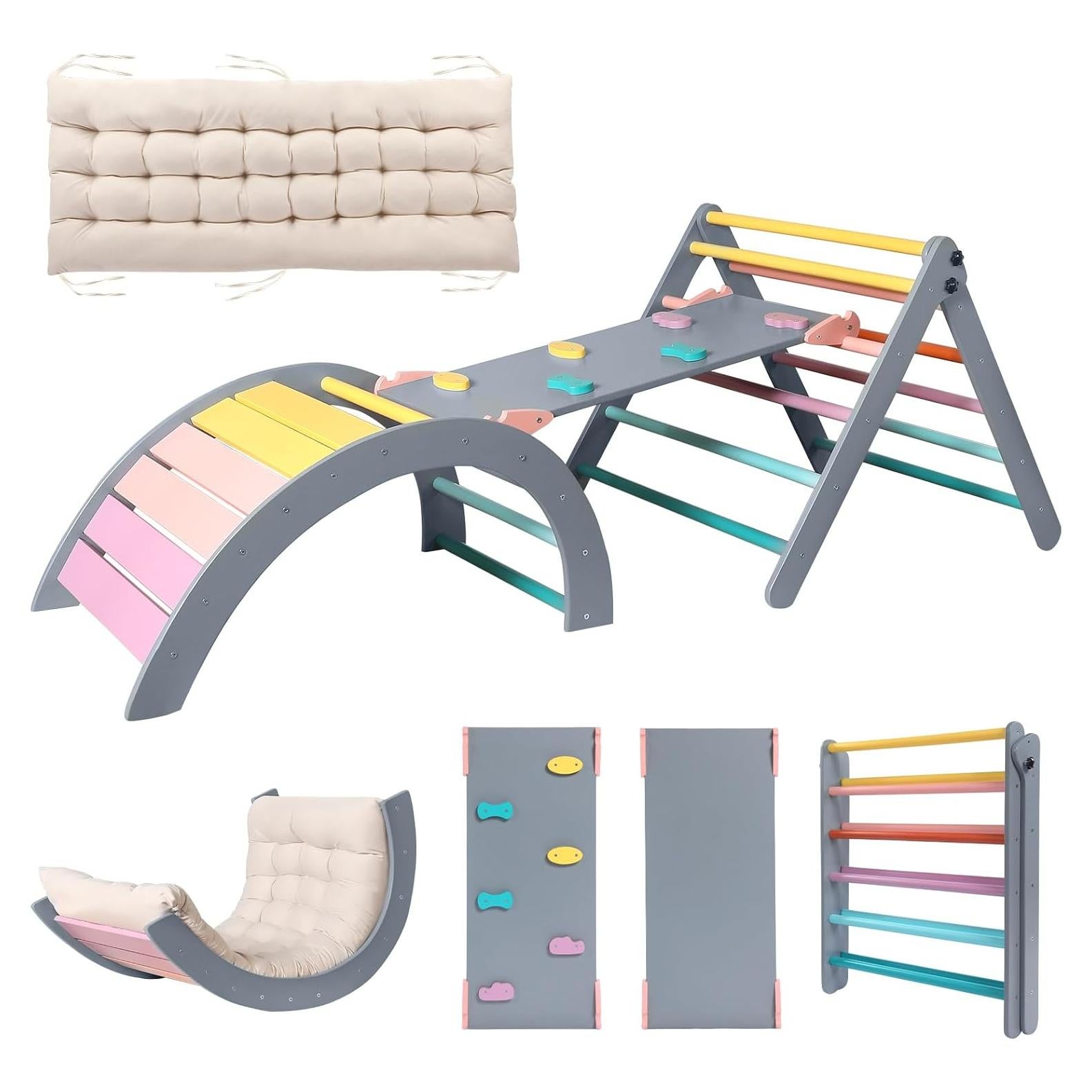 Conjunto Triángulo Pikler Yopnoyik 5 en 1 para Niños