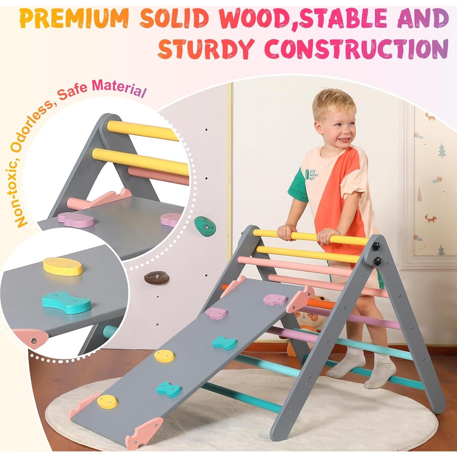 Conjunto Triángulo Pikler Yopnoyik 5 en 1 para Niños