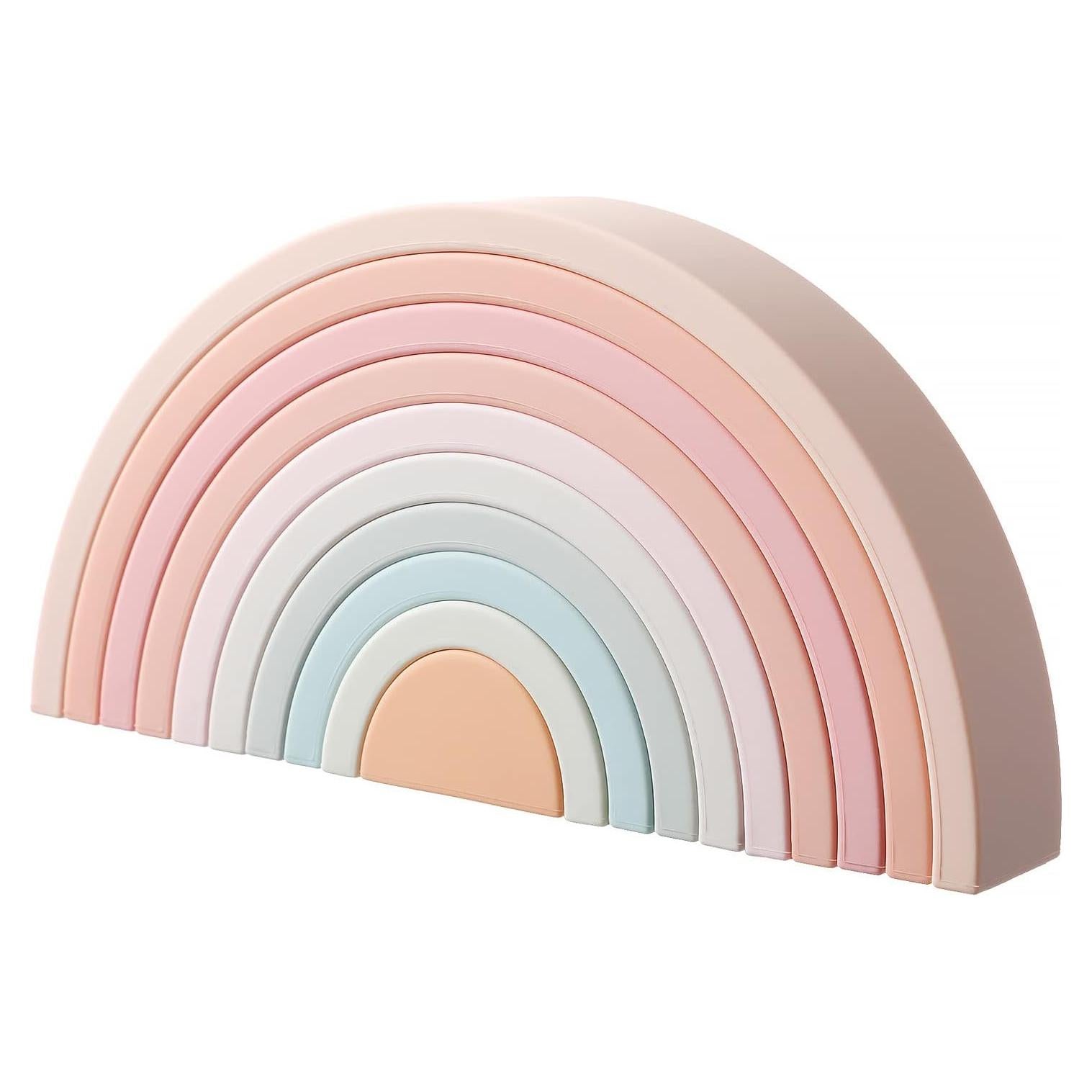 Juguete Apilable Arcoíris MCGMITT de Silicona 10 Capas