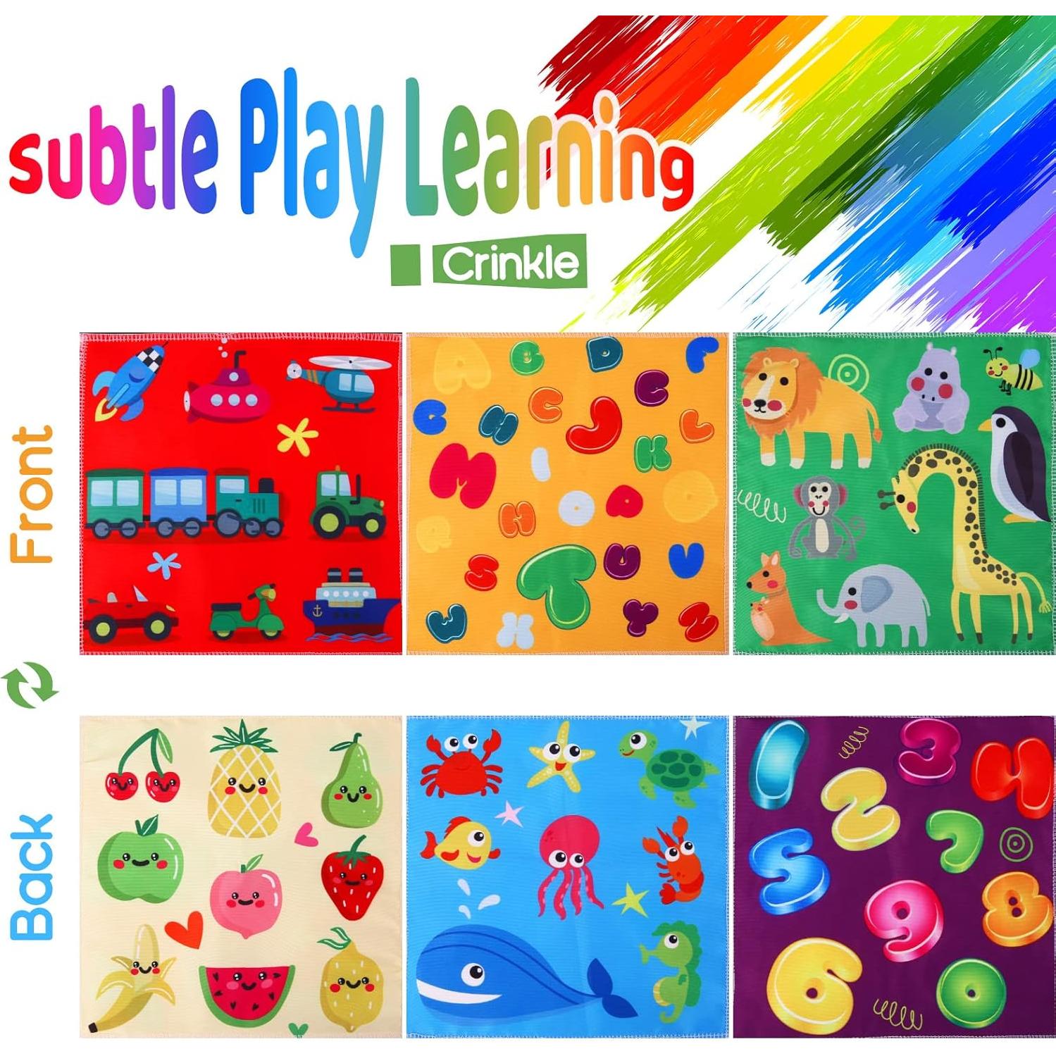 Juguete Sensorial Montessori YOGINGO Caja de Pañuelos Colorido