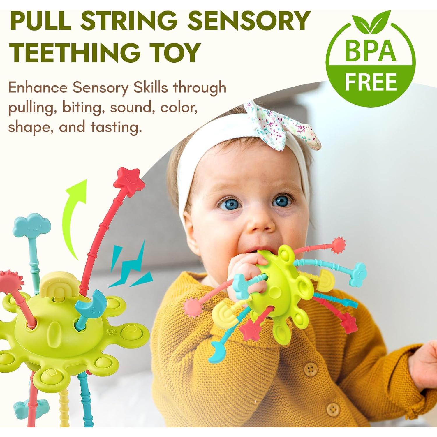 Juguetes Montessori 6-en-1 Giantbean para Bebés 6-12 Meses