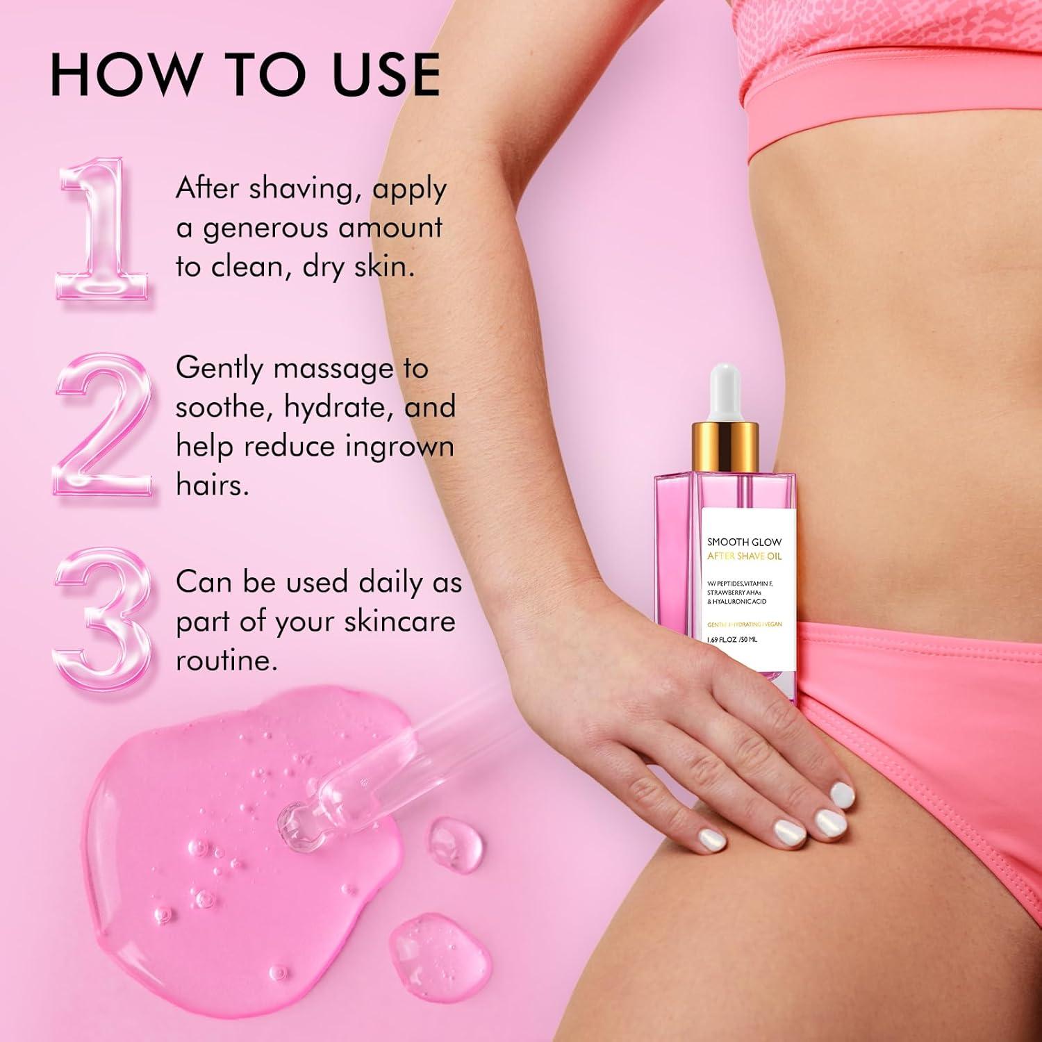 Aceite After Shave Vceeoy 49.9 ml para Mujeres - Suave Vainilla Fresa