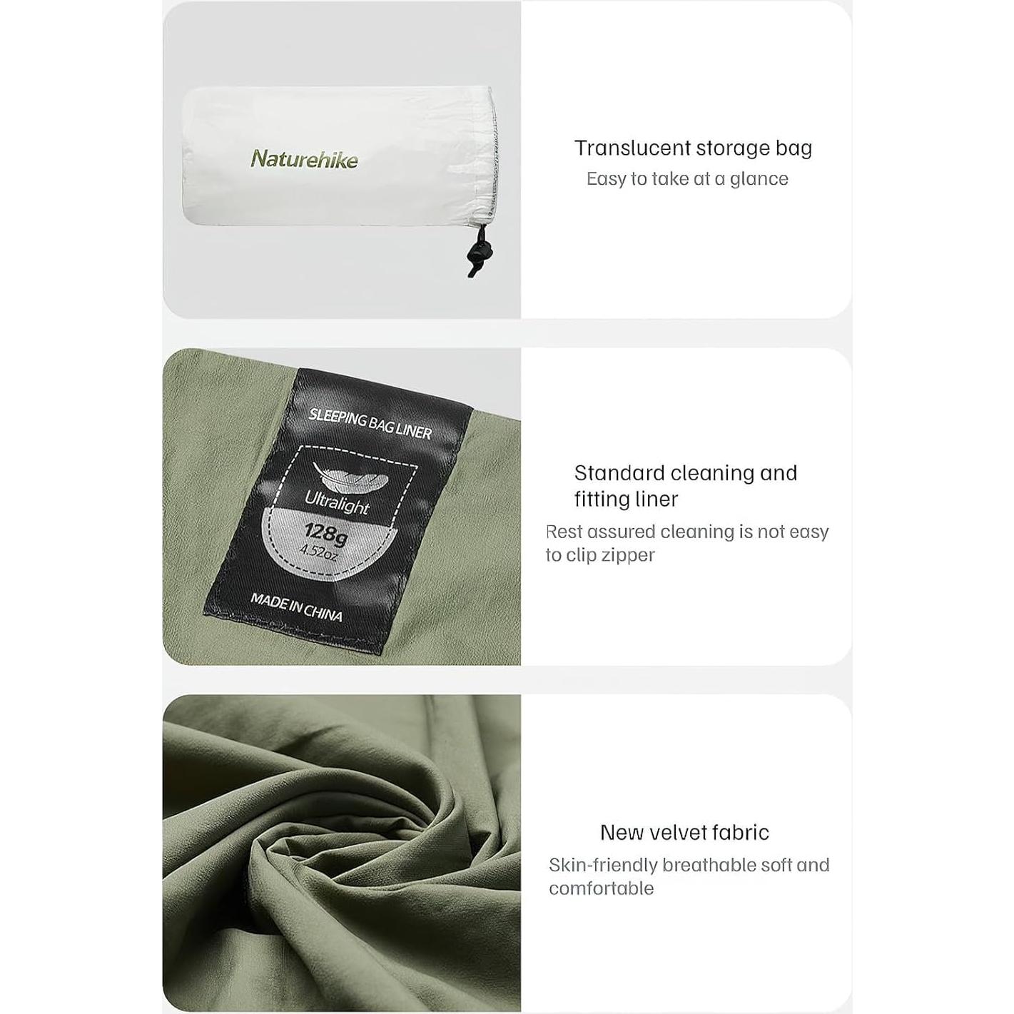 Funda de Saco de Dormir Ultraligera Windhike 127g 210x80cm