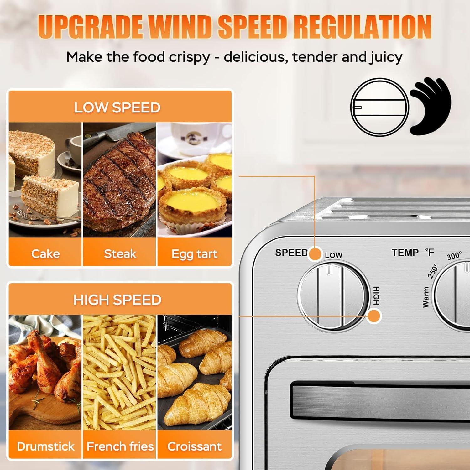 Freidora de Aire Geek Chef GTO16 16QT Acero Inoxidable