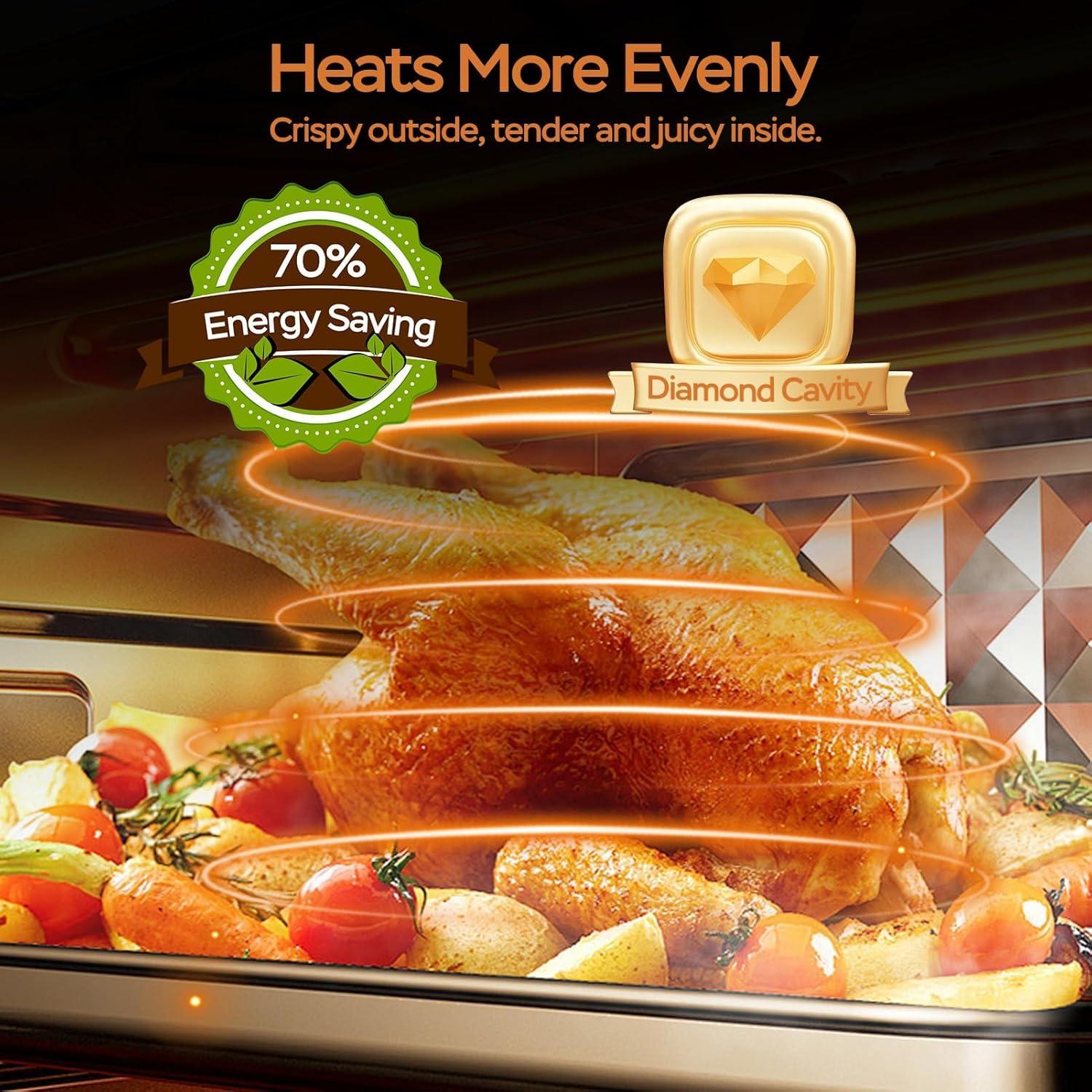 Freidora de Aire Geek Chef GTO16 16QT Acero Inoxidable