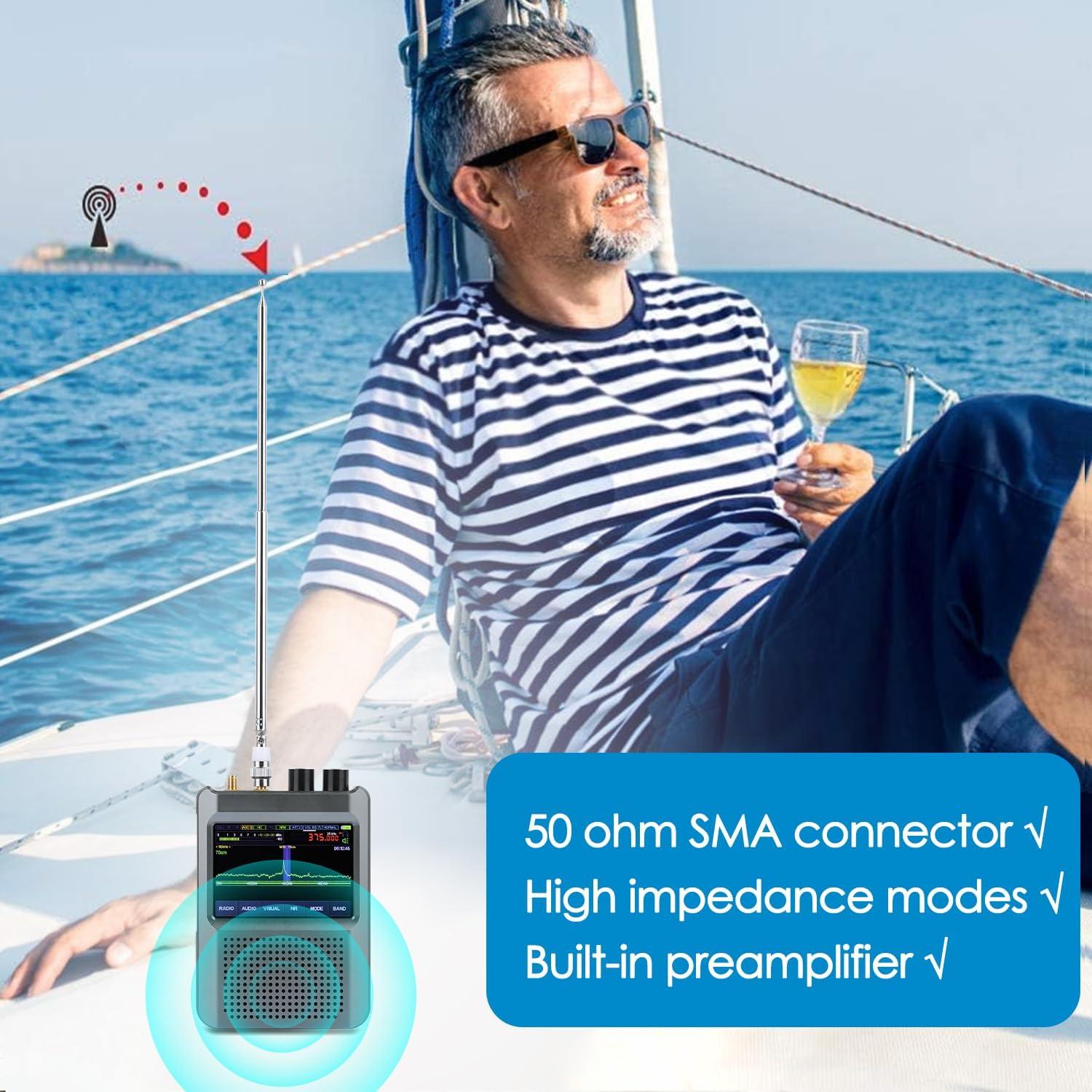 Receptor de Radio SDR Malachite DSP2 10kHz-2GHz Pantalla Táctil