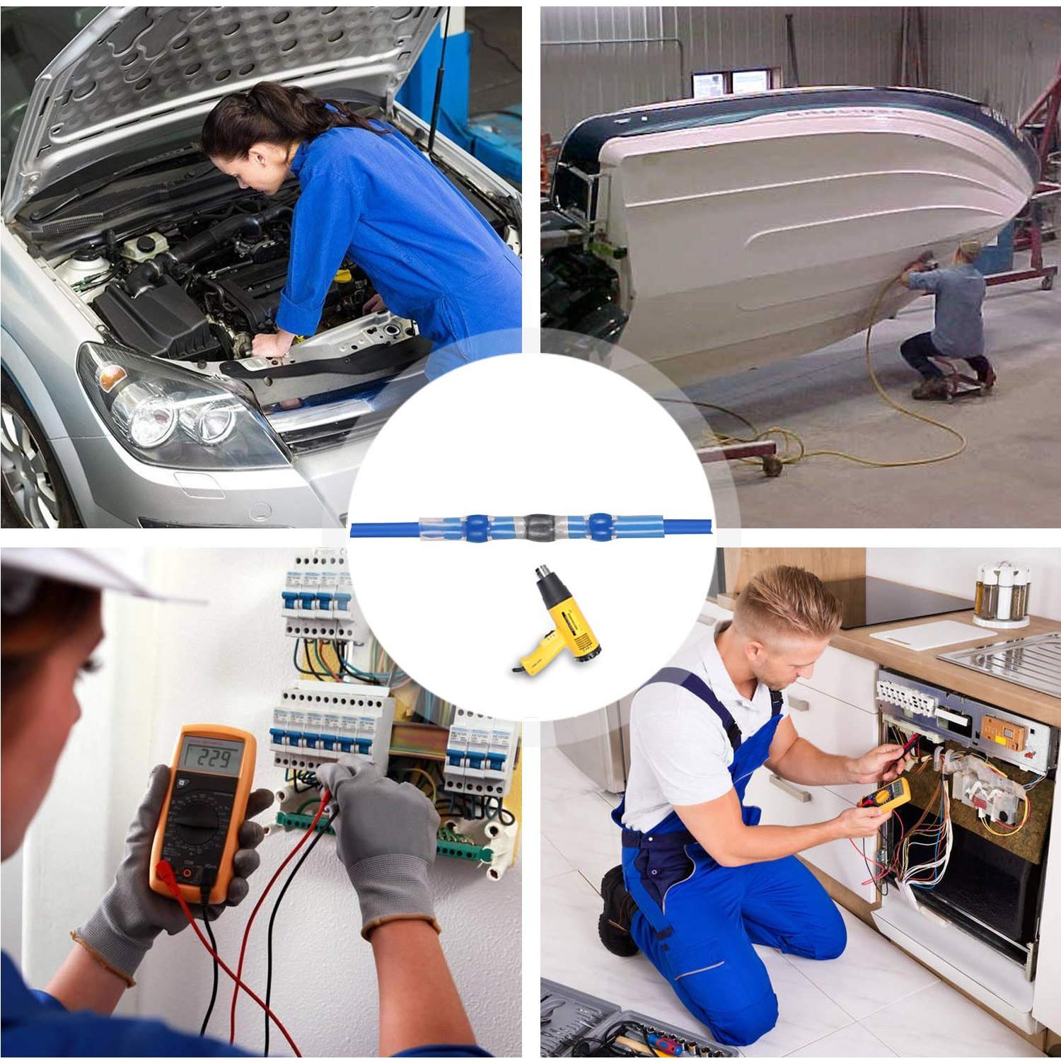 Kit de Conectores Termoretráctiles Kuject 120PCS IP67