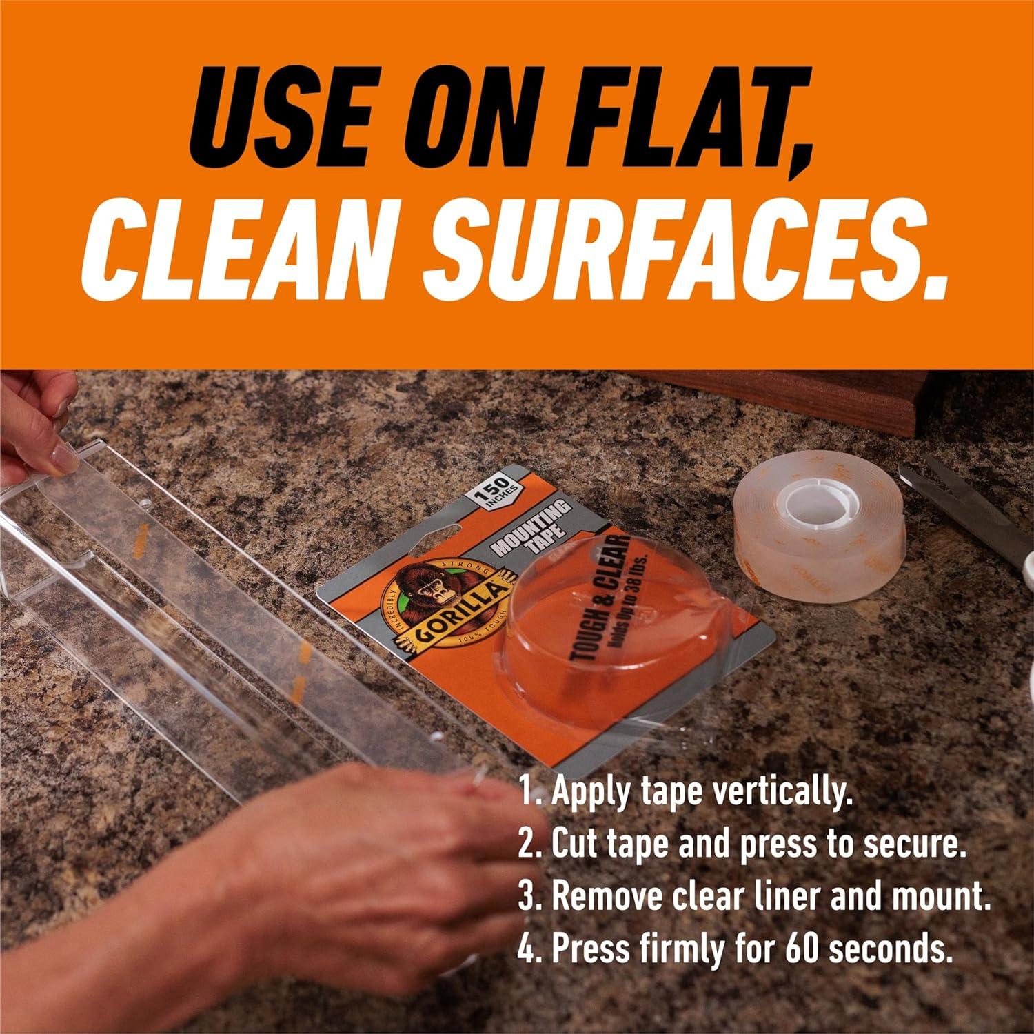 Cinta de Montaje Doble Cara Gorilla 1" x 3.81m Resistente