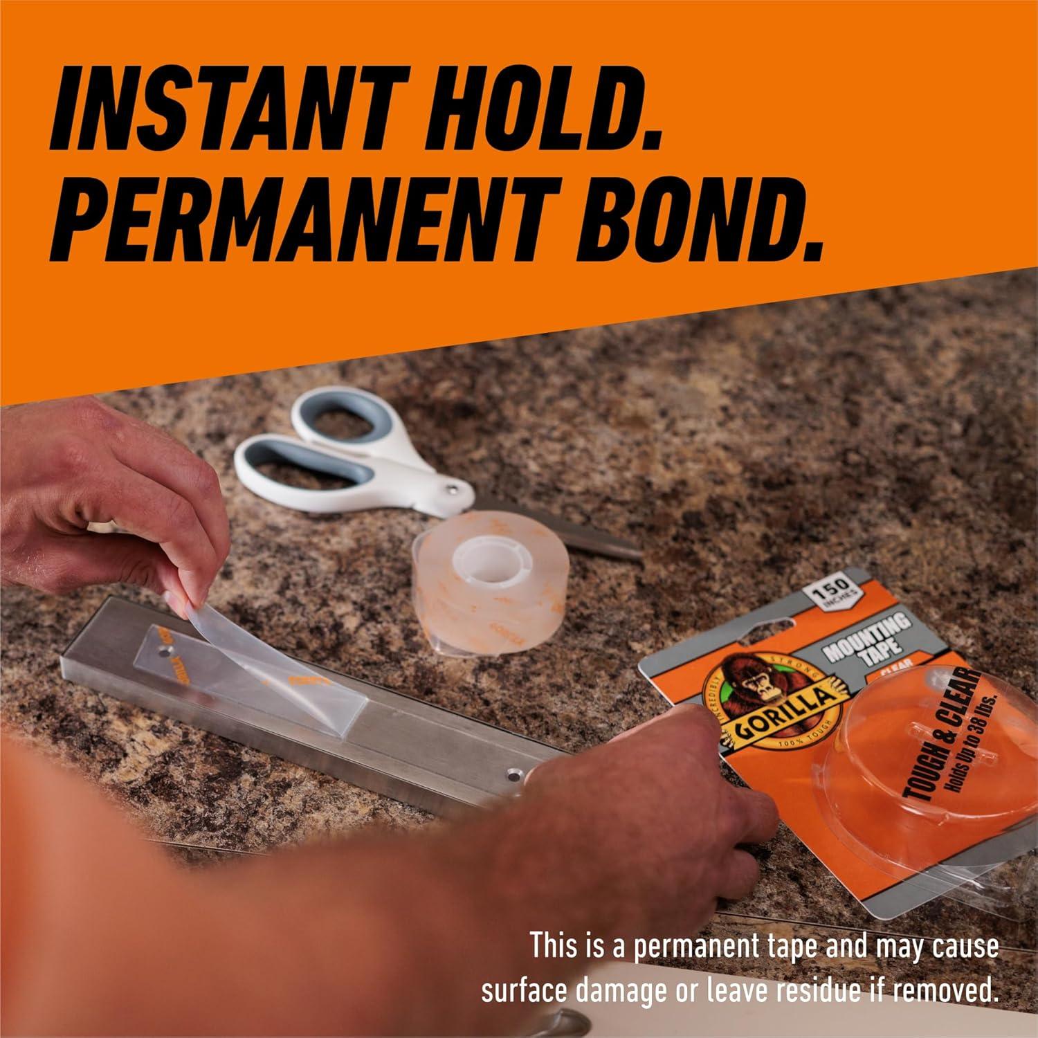 Cinta de Montaje Doble Cara Gorilla 1" x 3.81m Resistente