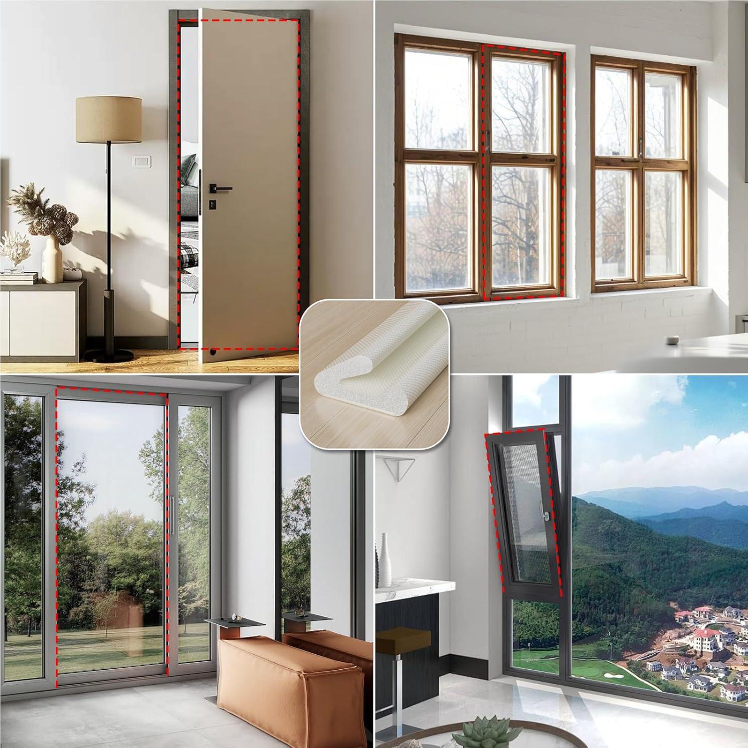 Burlete para Puertas y Ventanas Vannesse 6m Aislante Térmico