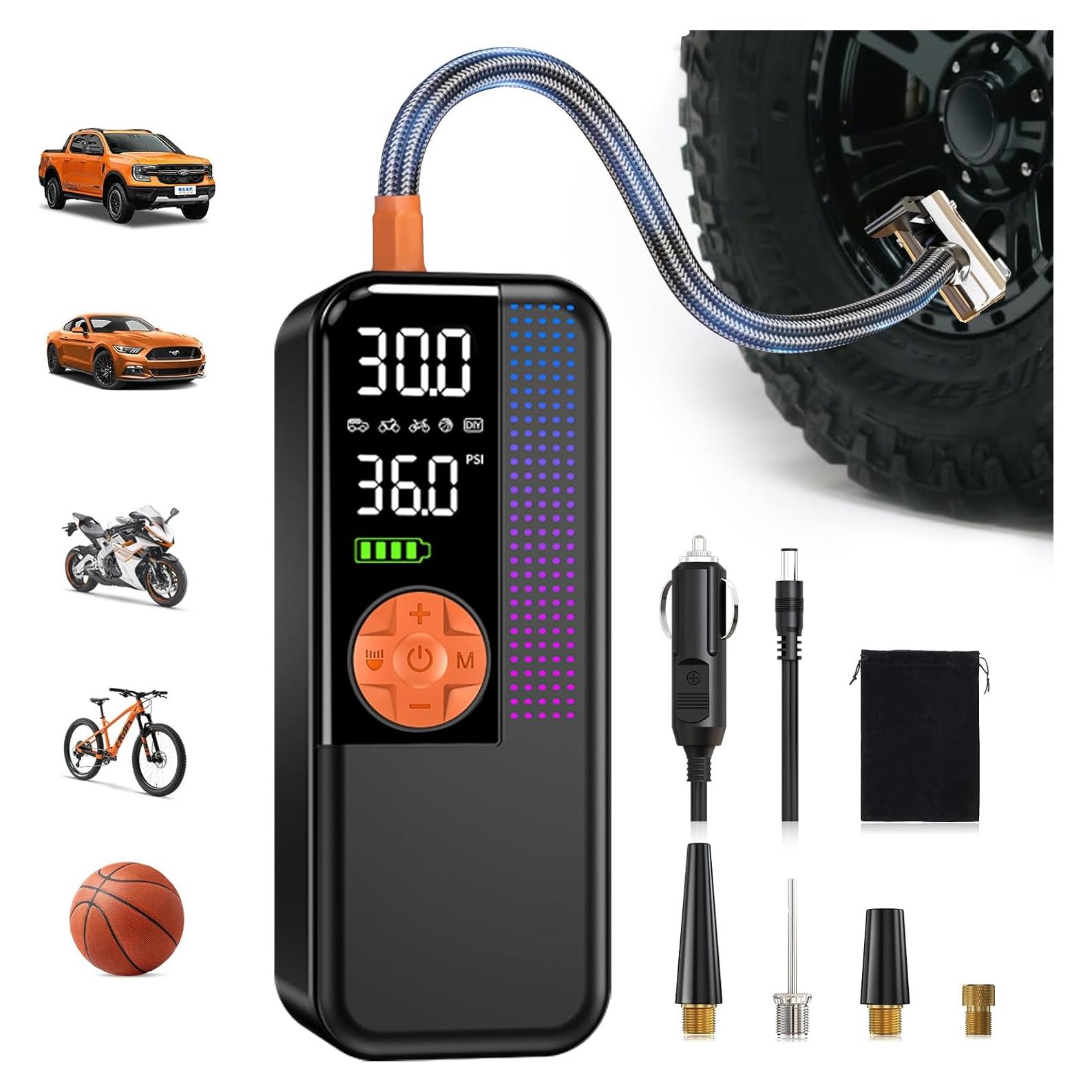 Compresor de Aire Portátil WEOLULI Y33 6000mAh 12V 24L/min