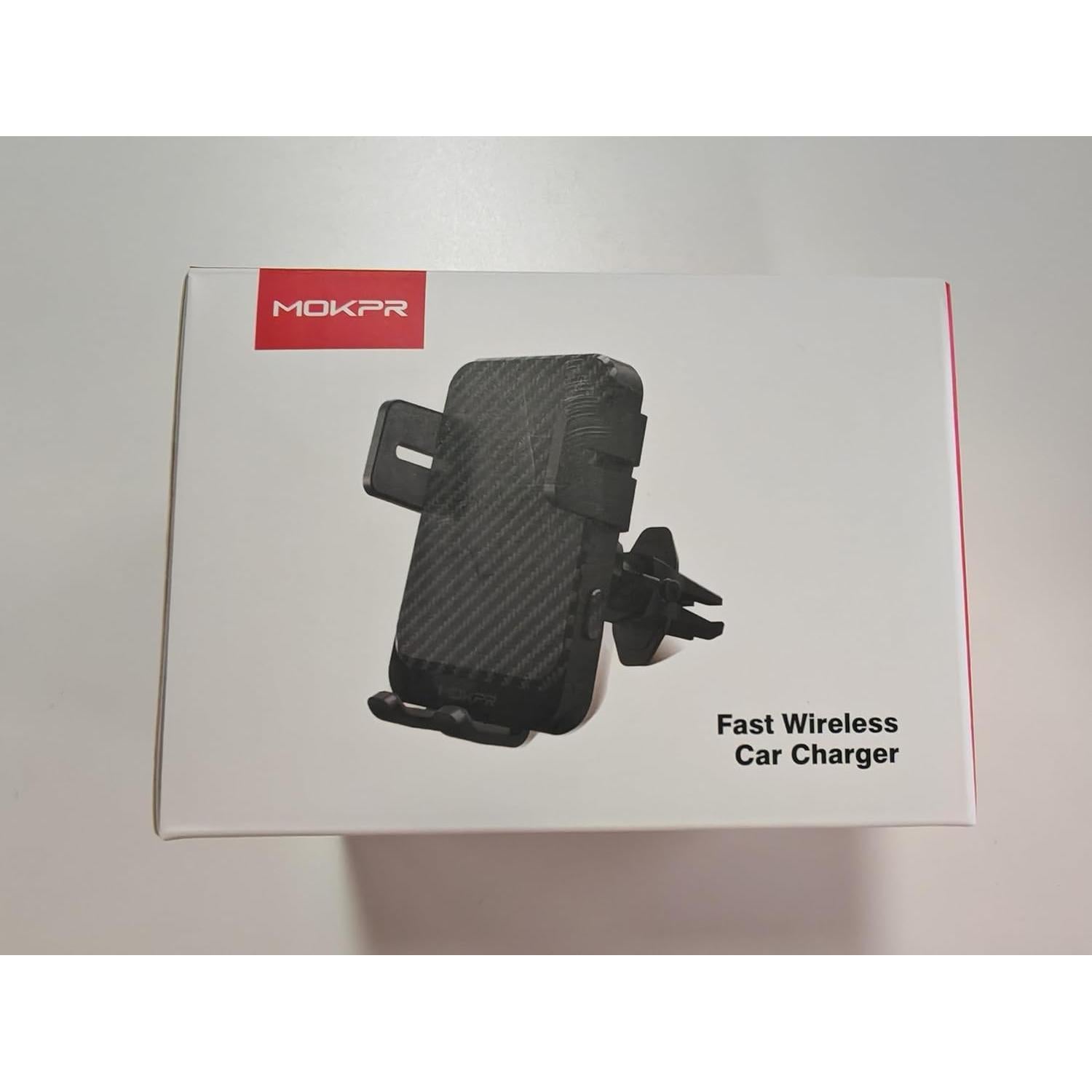 Cargador Inalámbrico para Auto MOKPR 15W Soporte Teléfono