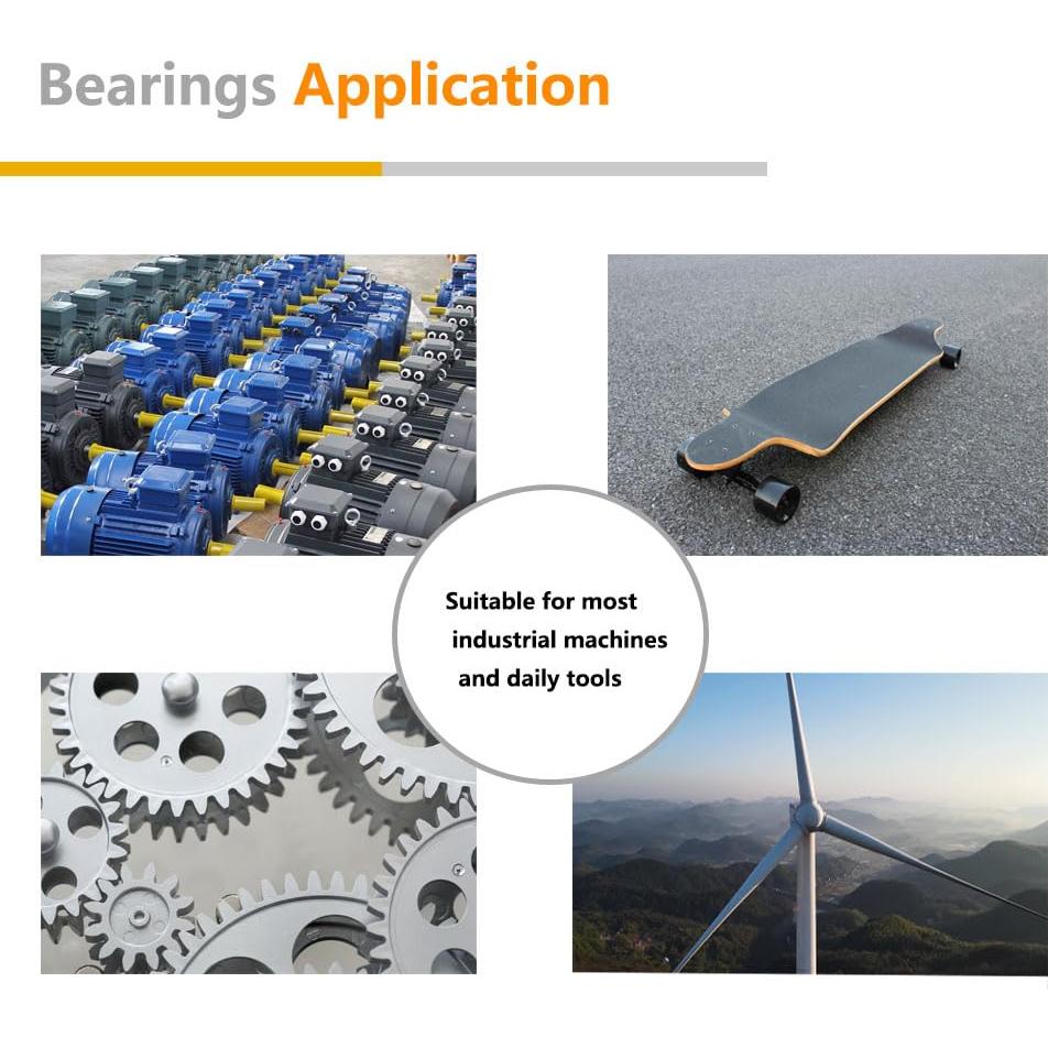 Rodamientos de Bolas R8-2RS QINDA 12.7x28.6x7.9mm 4 pcs