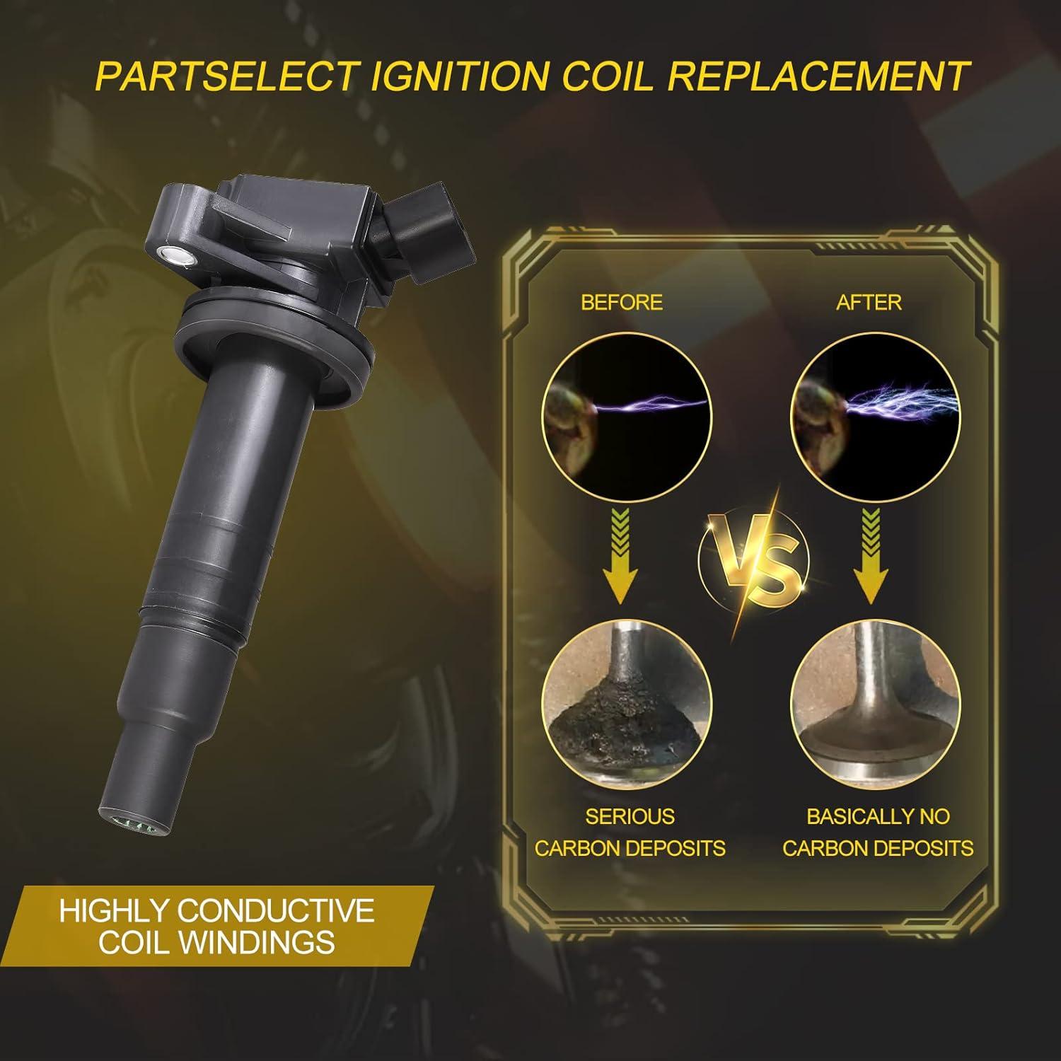 Bobina de Encendido Partselect UF247 UF315 4PCS para Toyota y Chevy