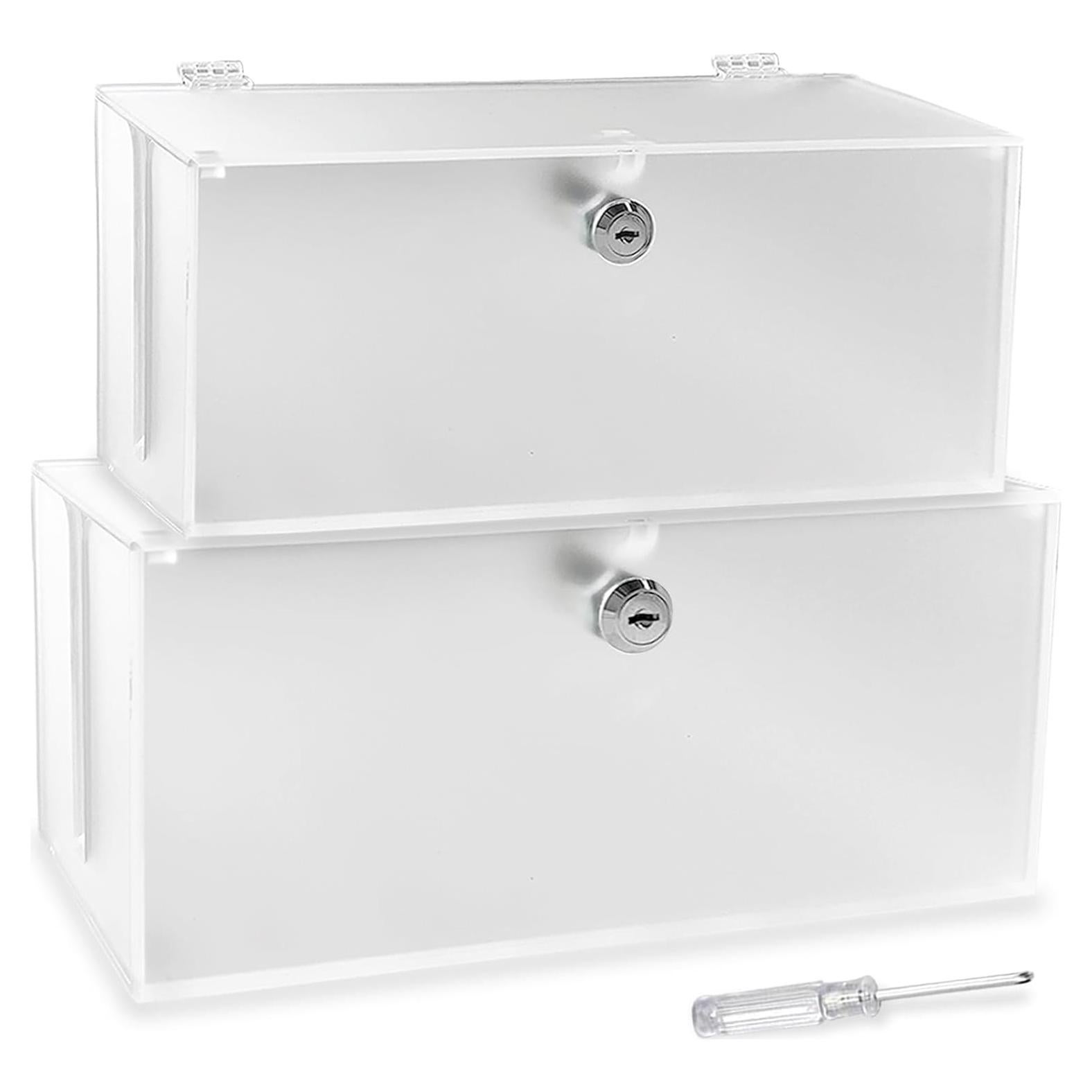 Caja Organizadora de Cables PILISPARK 2PC Acrílico Esmerilado