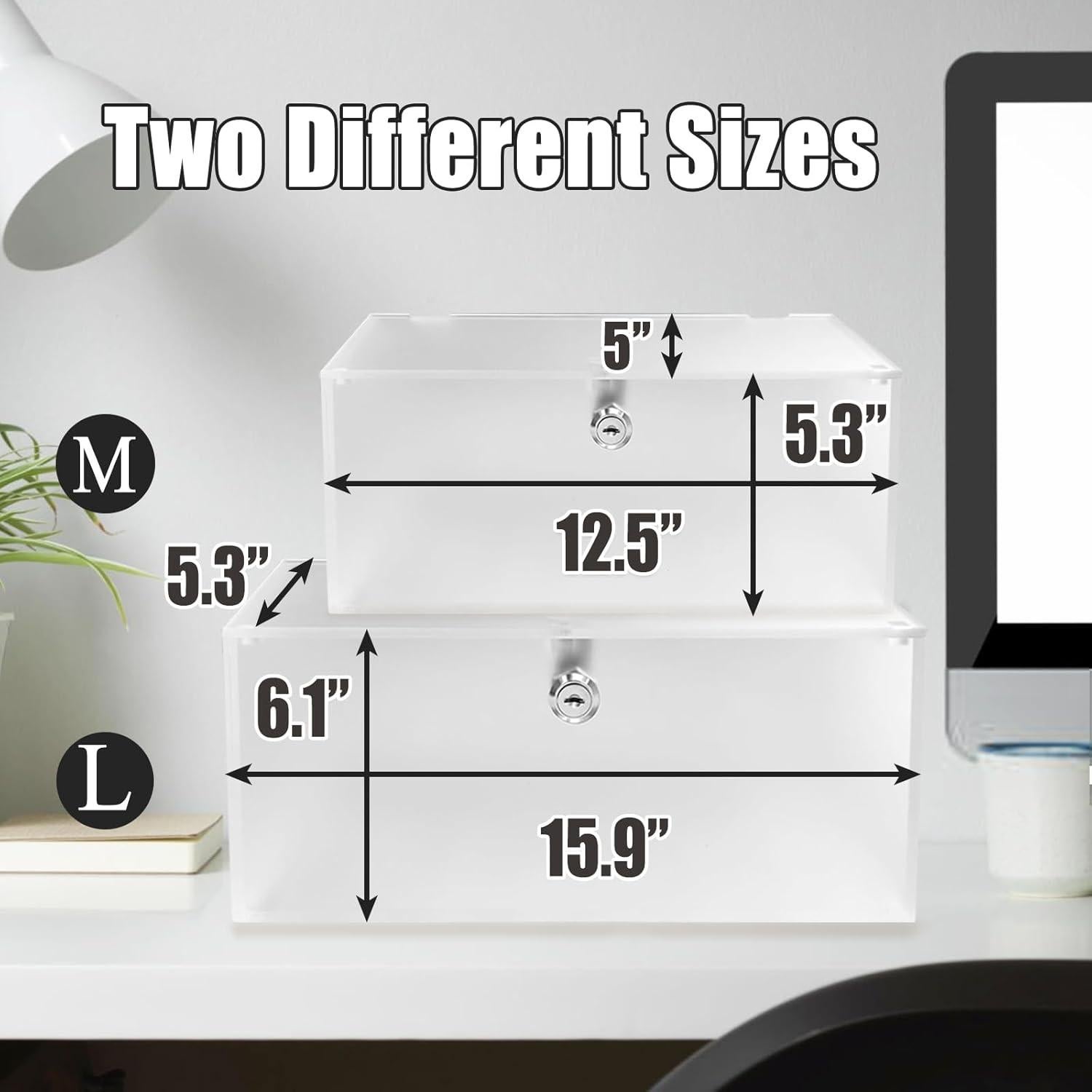 Caja Organizadora de Cables PILISPARK 2PC Acrílico Esmerilado