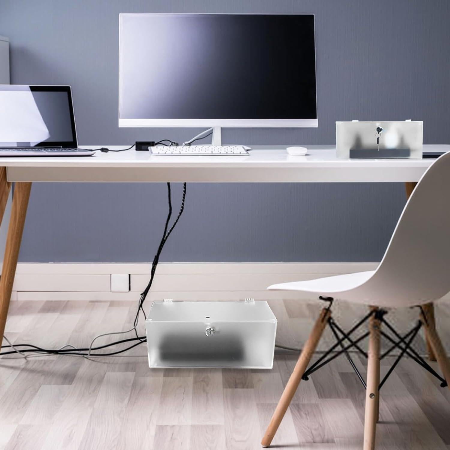 Caja Organizadora de Cables PILISPARK 2PC Acrílico Esmerilado