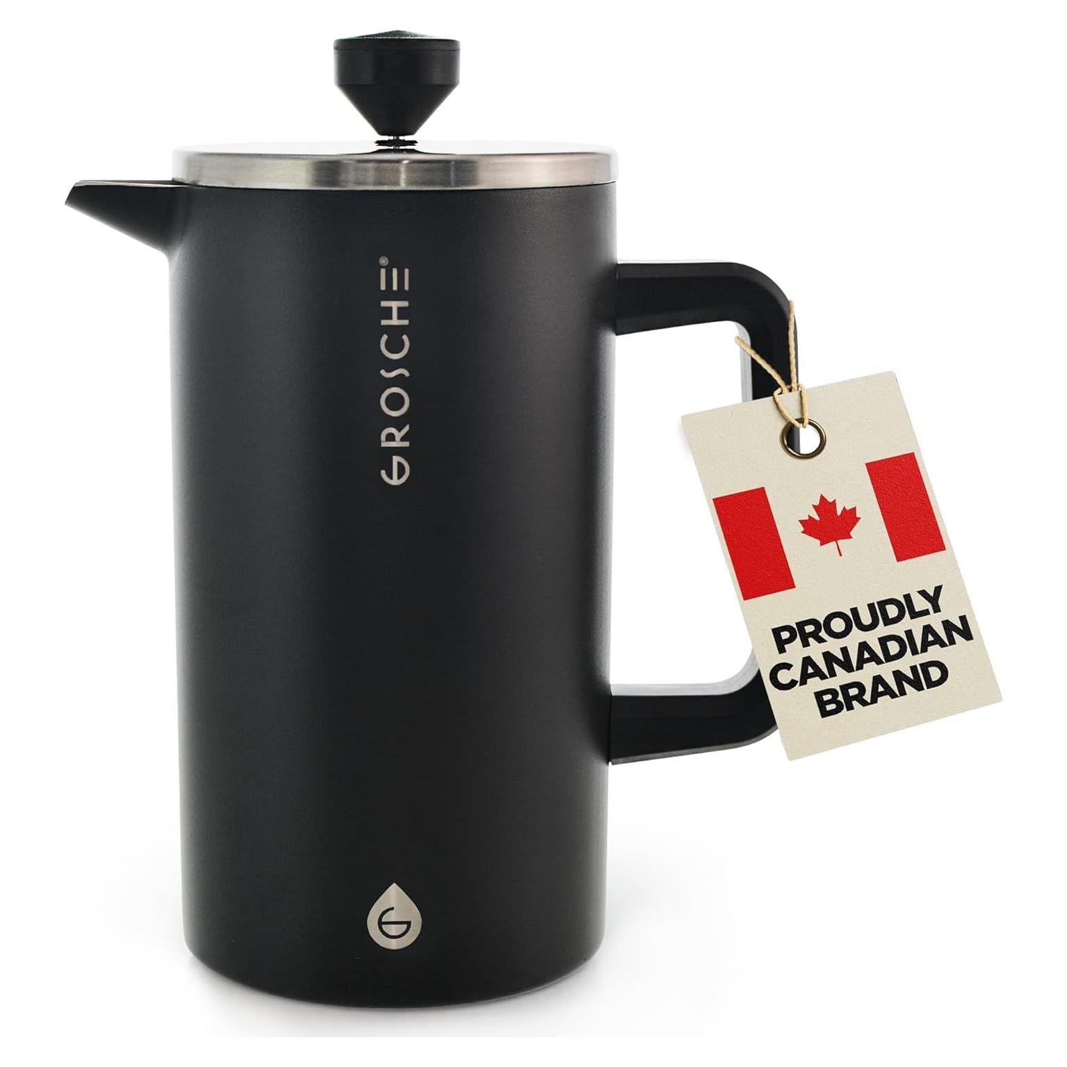 Cafetera Prensa Francesa GROSCHE Dublin Acero Inoxidable 8 Tazas