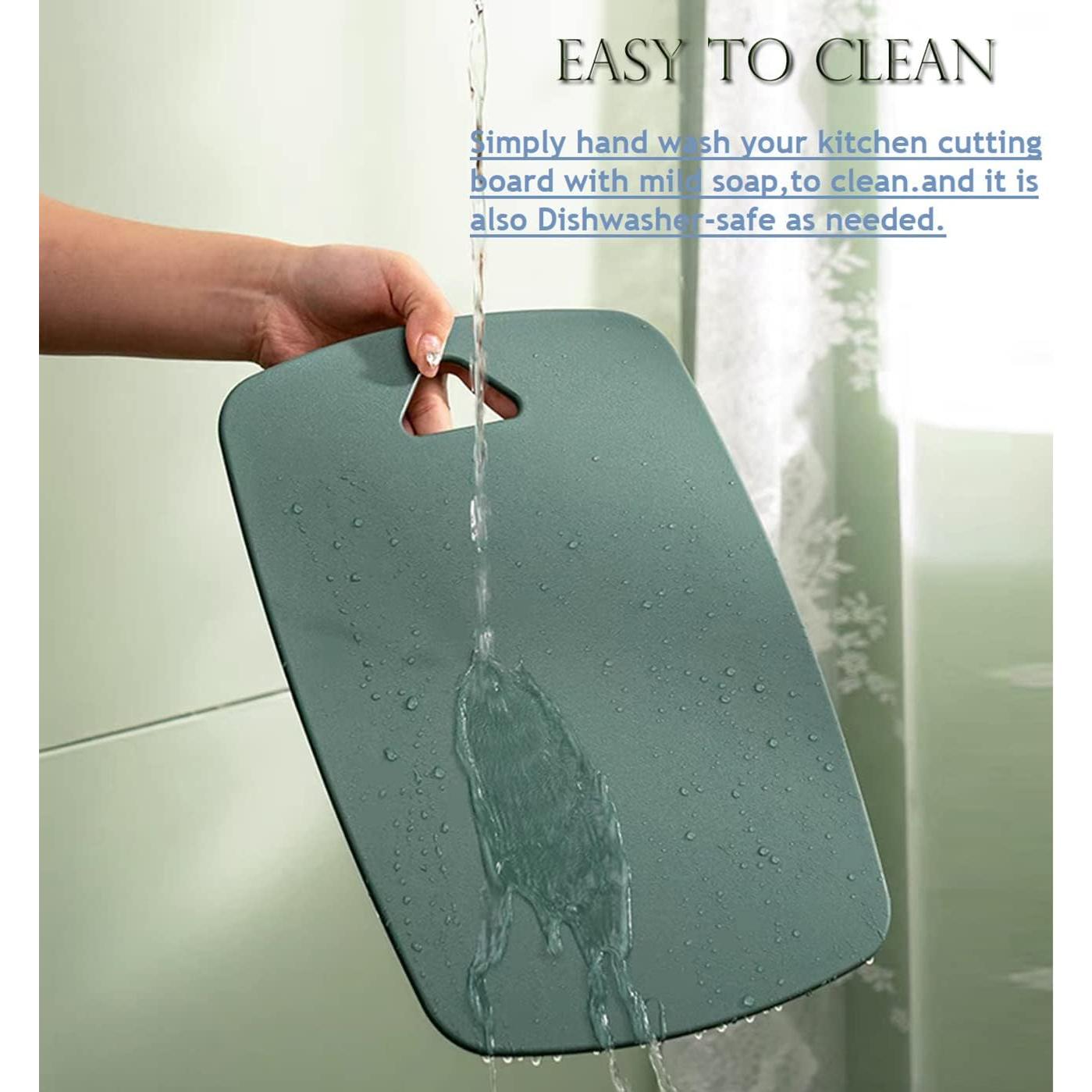 Juego de 3 Tablas de Cortar XINHUISHQZ Verde Apta Lavavajillas