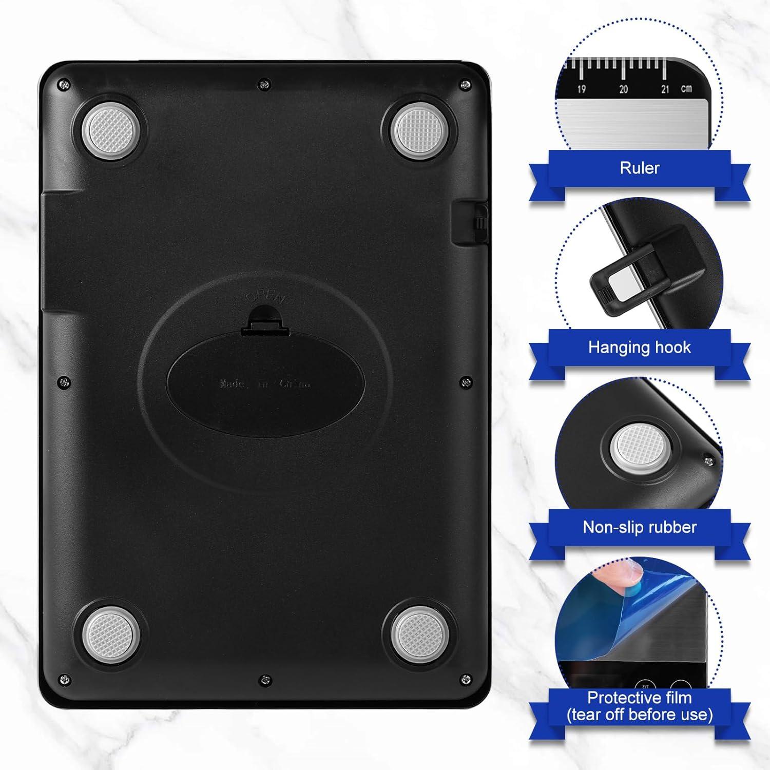 Báscula de Cocina Digital Drcowu K30H 15 kg Pantalla LCD