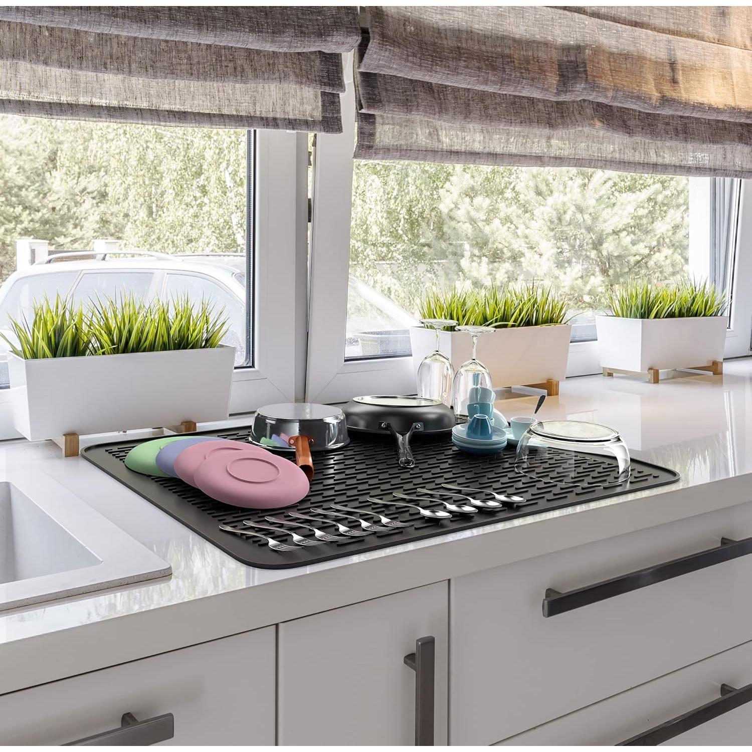 Tapete de Secado de Platos Silicona MonsterMat XL 76x61cm