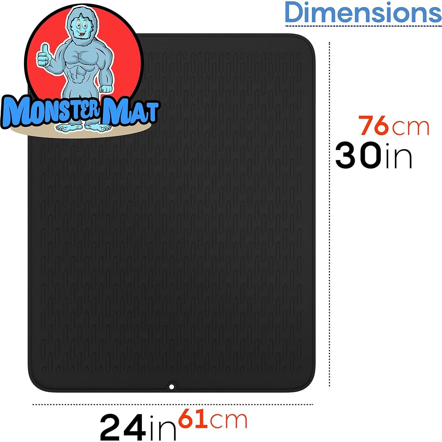 Tapete de Secado de Platos Silicona MonsterMat XL 76x61cm