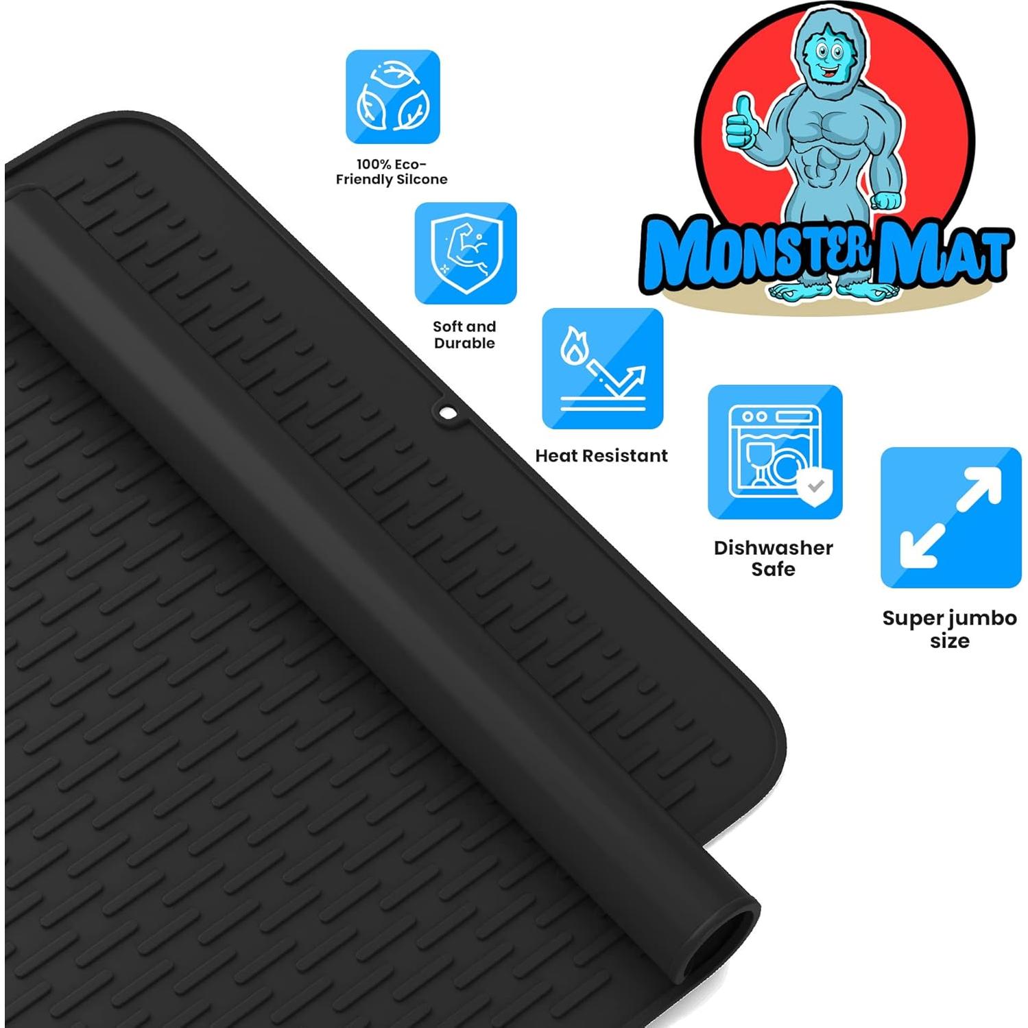 Tapete de Secado de Platos Silicona MonsterMat XL 76x61cm