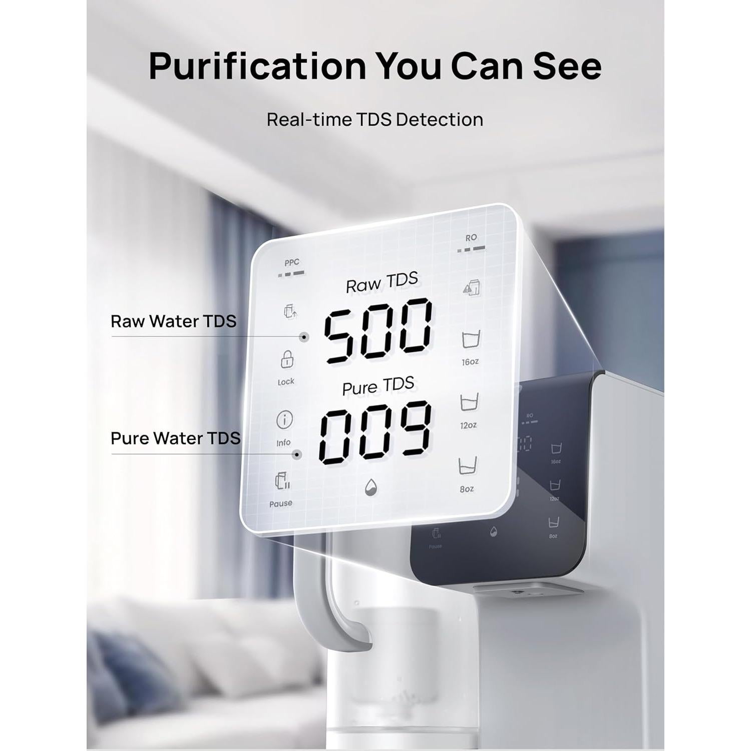 Filtro de Agua Dreo por Ósmosis Inversa 7 Etapas Gris