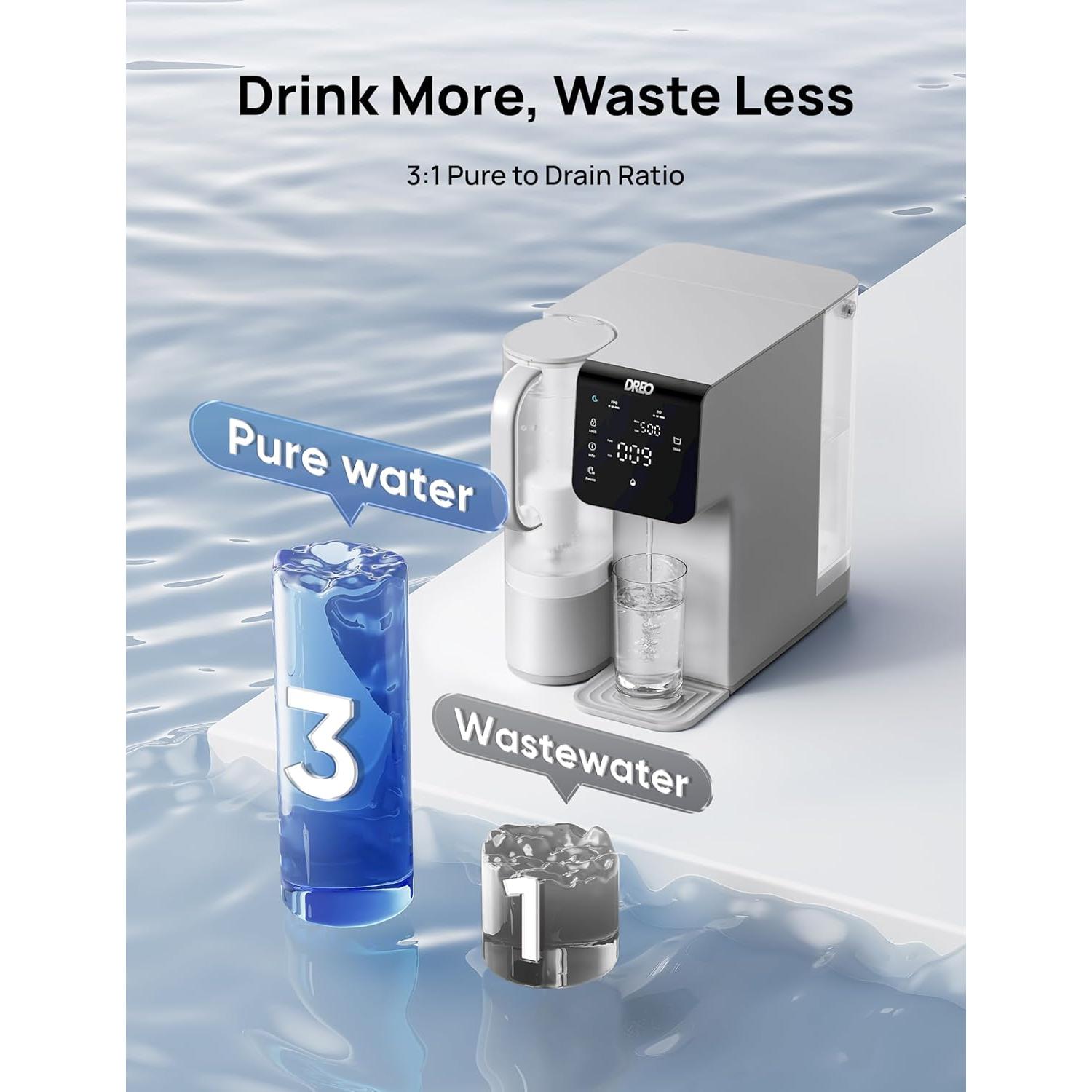 Filtro de Agua Dreo por Ósmosis Inversa 7 Etapas Gris