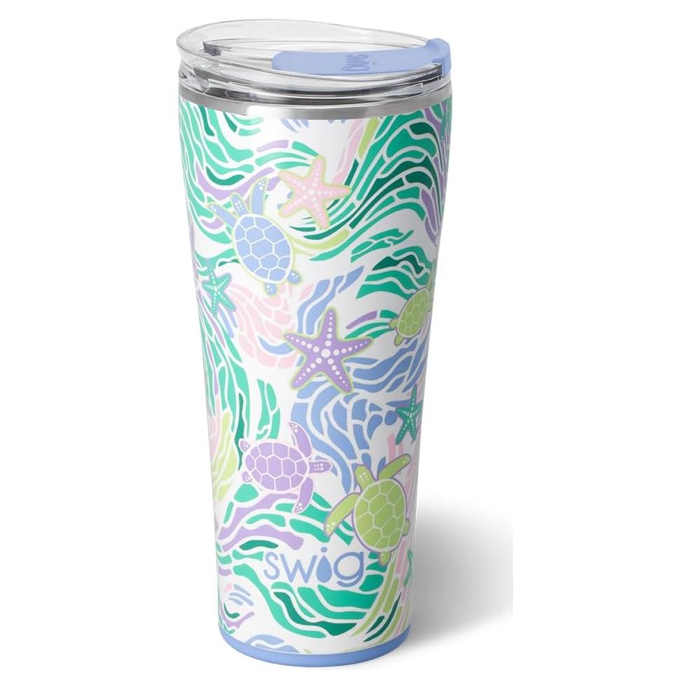 Vaso Aislado Swig Life 32oz Remolino Marino - Taza de Café de Viaje