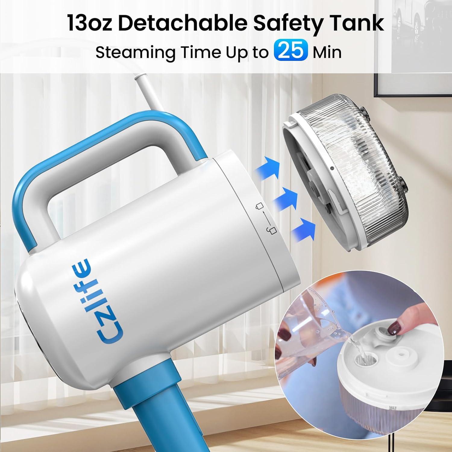 Mop de Vapor Czlife Z7 1300W 13 en 1 Azul para Pisos