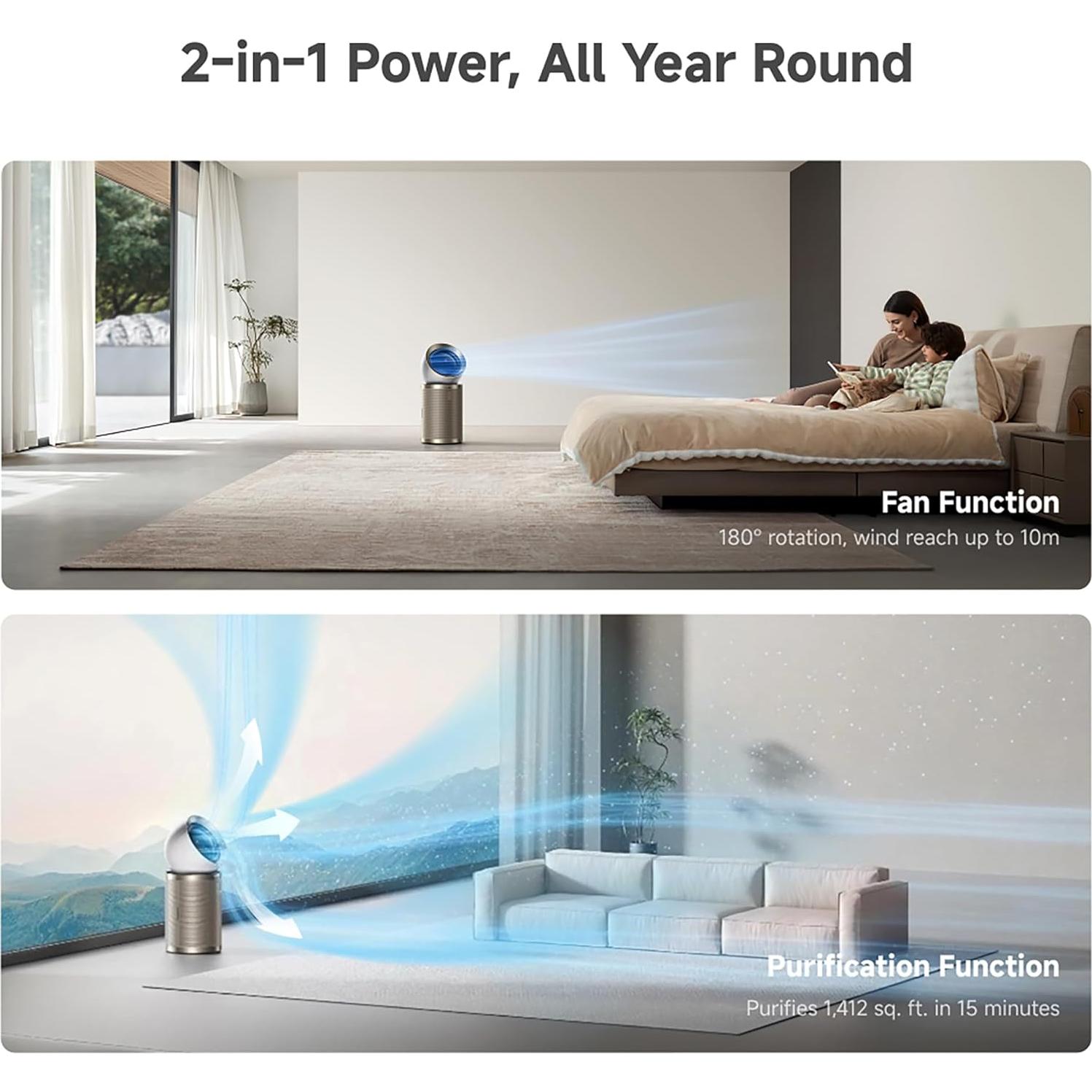 Purificador de Aire Inteligente Dreame PM10 525 m²/h 4 Filtros