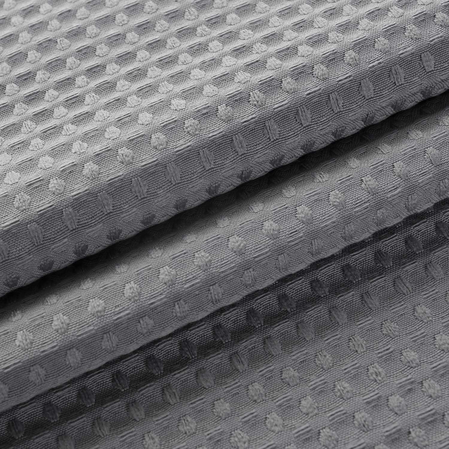 Cortina de Ducha Barossa Design 152x183 cm Gris Waffle 230 GSM