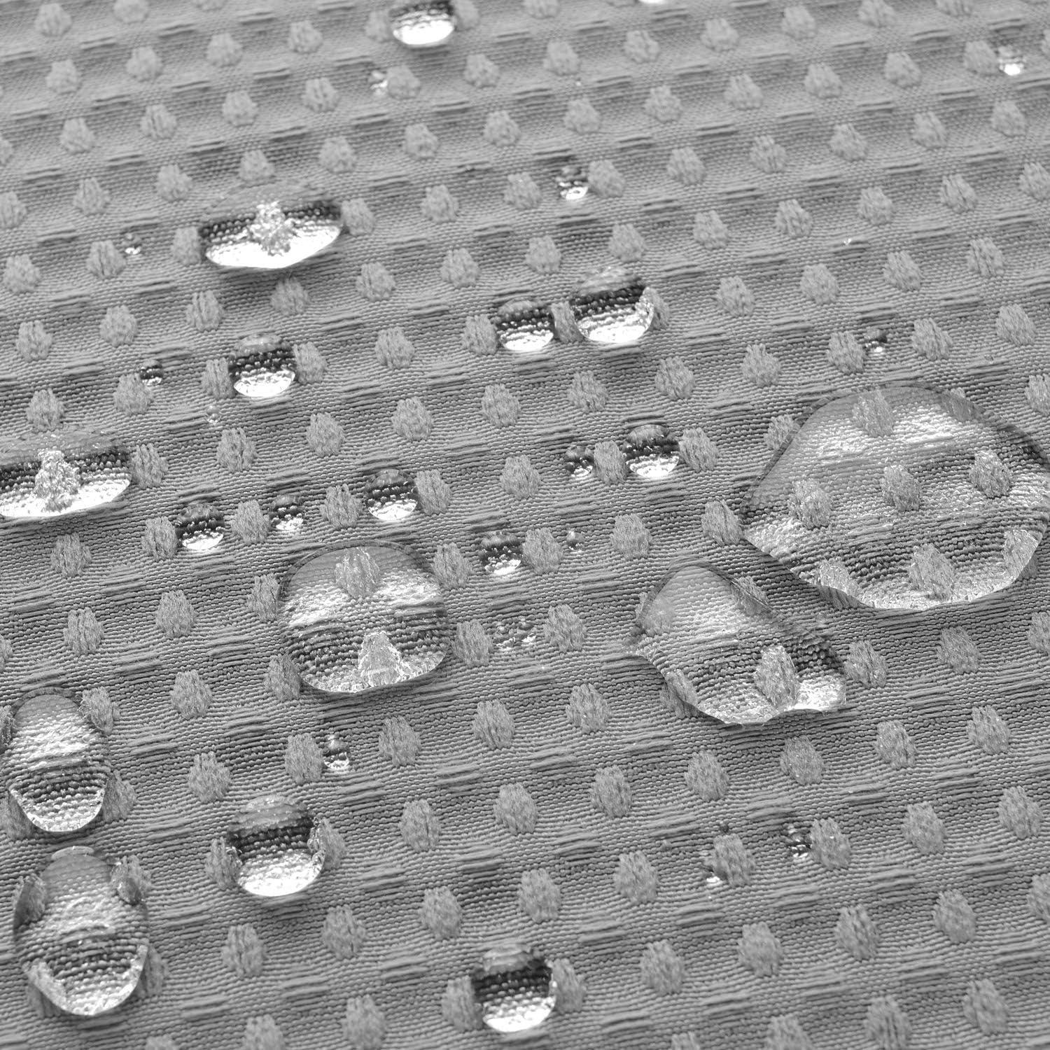 Cortina de Ducha Barossa Design 152x183 cm Gris Waffle 230 GSM