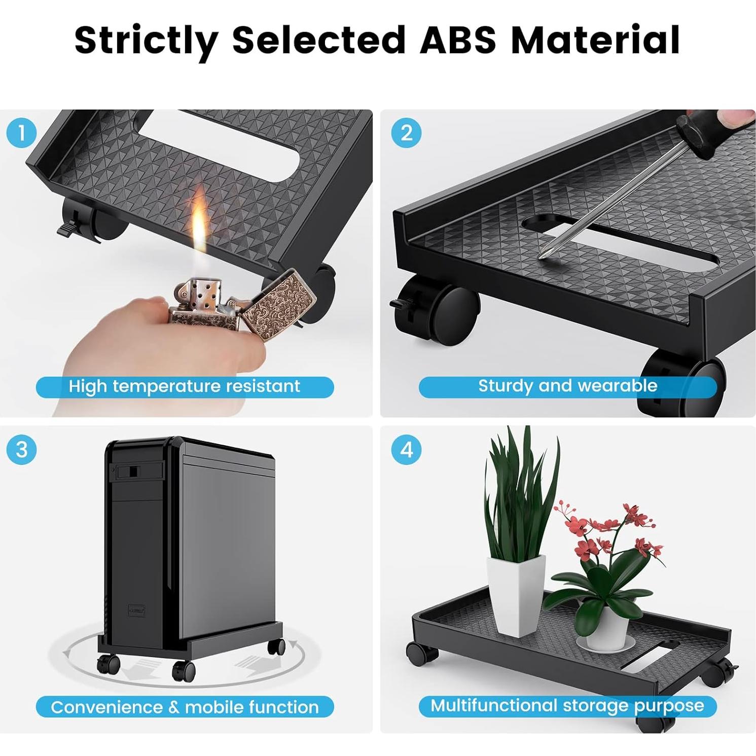 Soporte Móvil para CPU ORICO CPB2 con 4 Ruedas