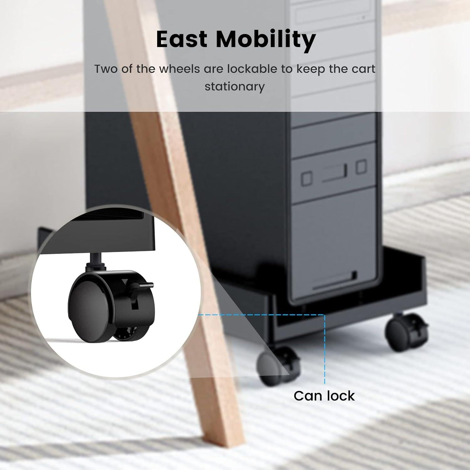 Soporte Móvil para CPU ORICO CPB2 con 4 Ruedas