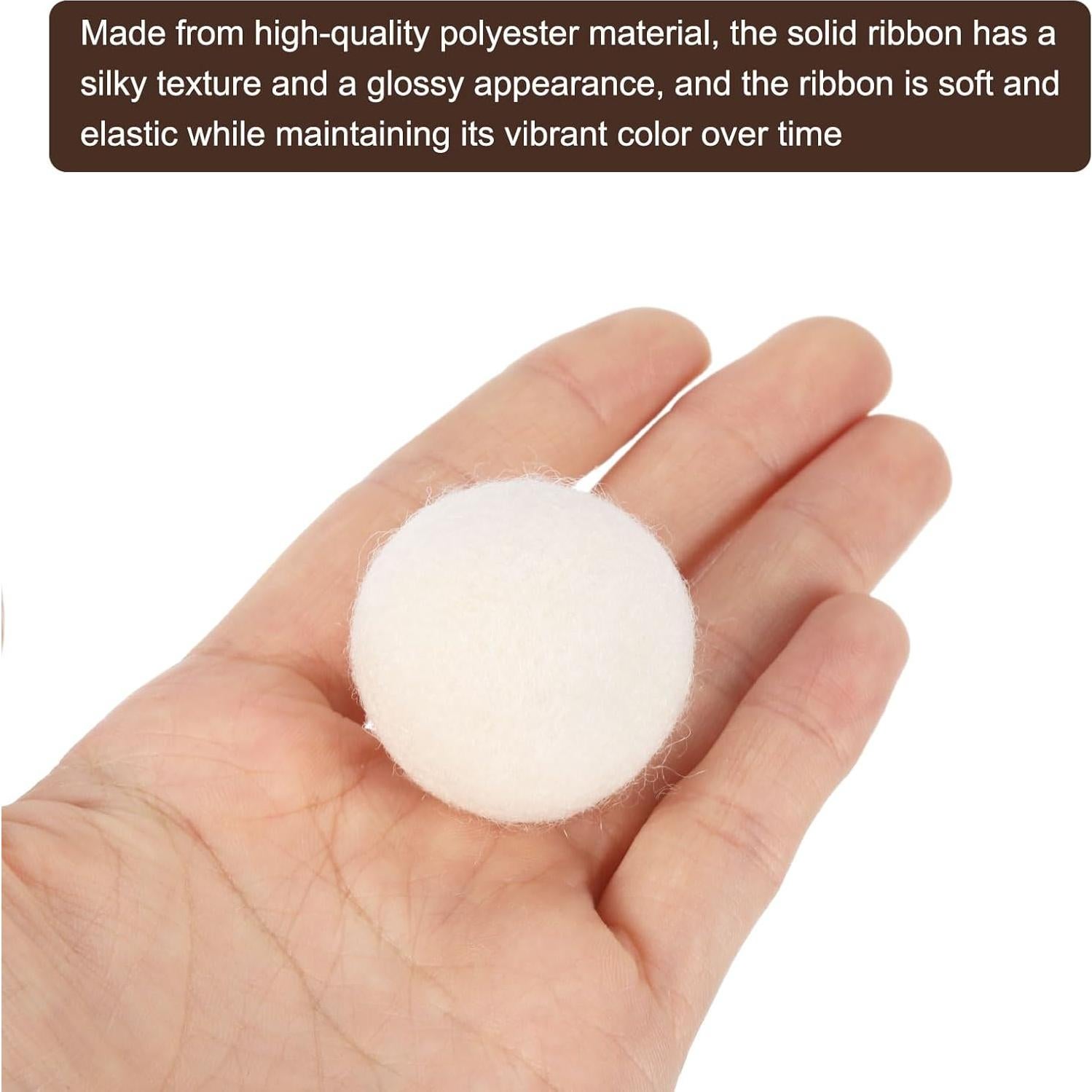 Bolas de Secadora de Lana uxcell - 4 Pcs, 3 cm, Blanco