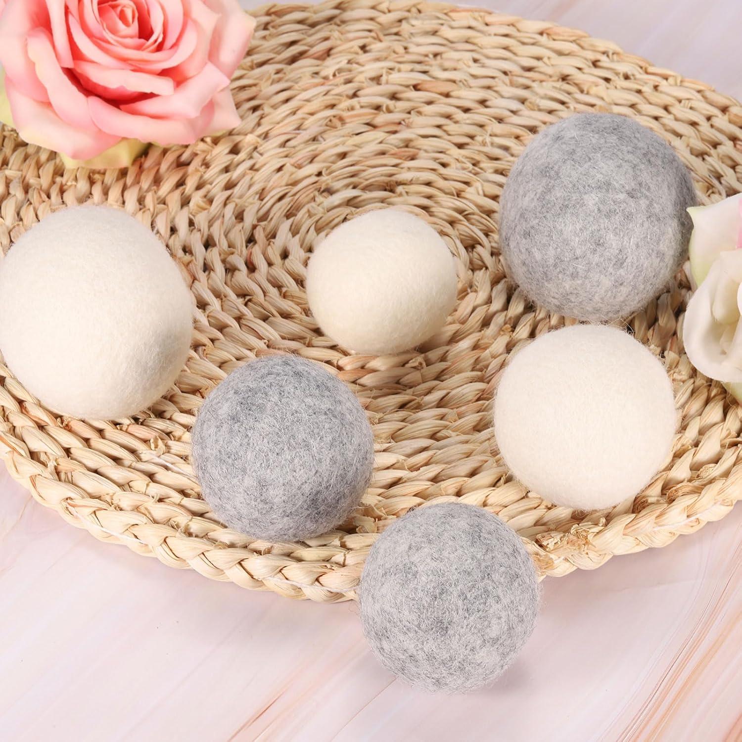 Bolas de Secadora de Lana uxcell - 4 Pcs, 3 cm, Blanco