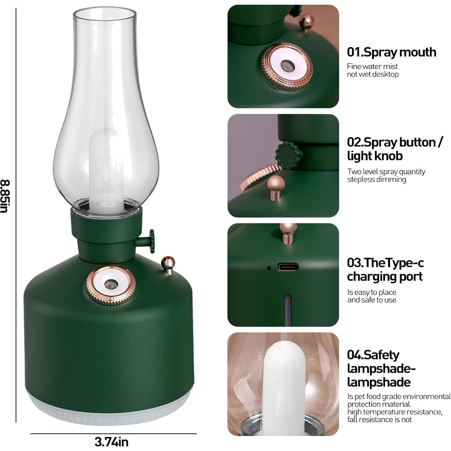Difusor de Aceite Esencial FLYING APSARAS 260ml Verde