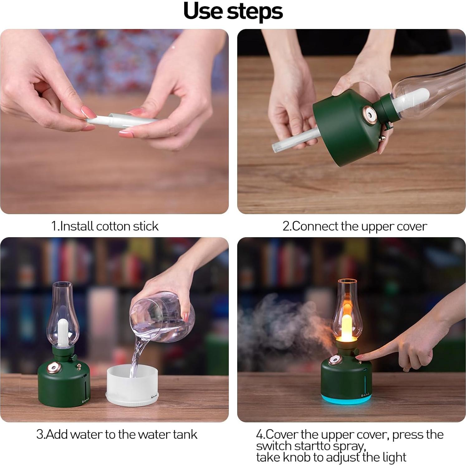 Difusor de Aceite Esencial FLYING APSARAS 260ml Verde